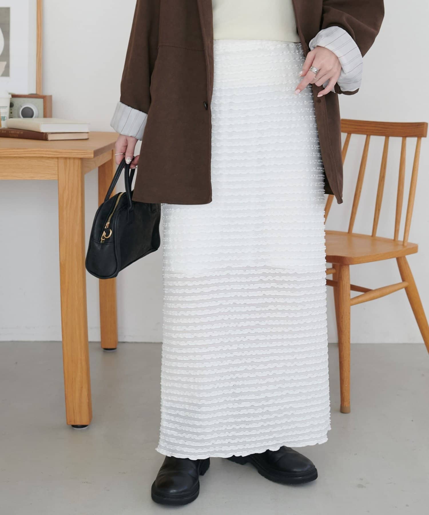 DISCOAT(ディスコート) 【SS先行予約】ミニフリルナロースカート