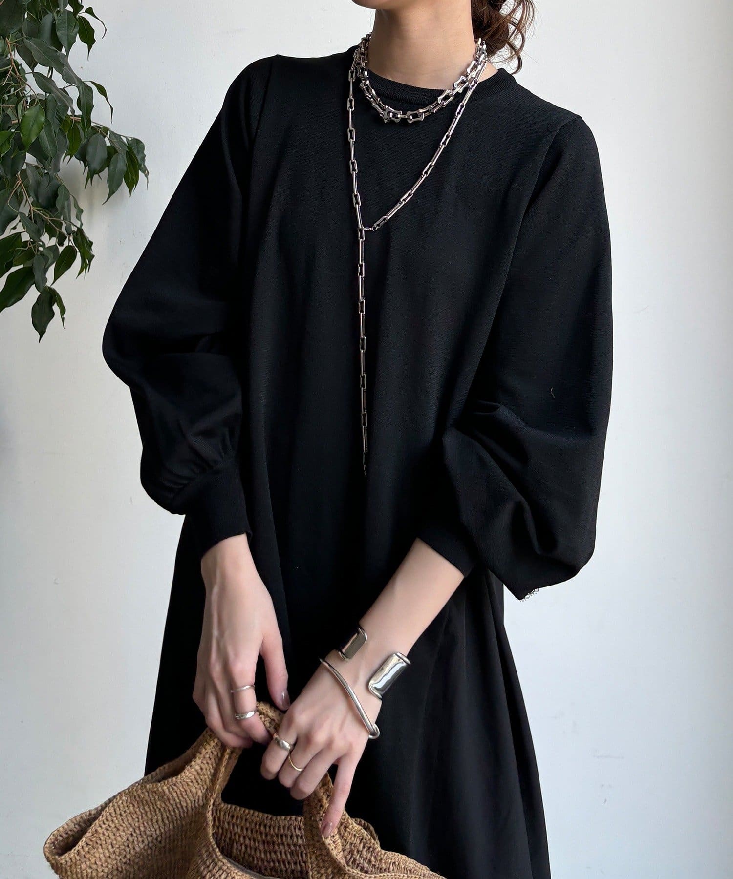 DOUDOU(ドゥドゥ) 【WEB限定】バックレースラインワンピース