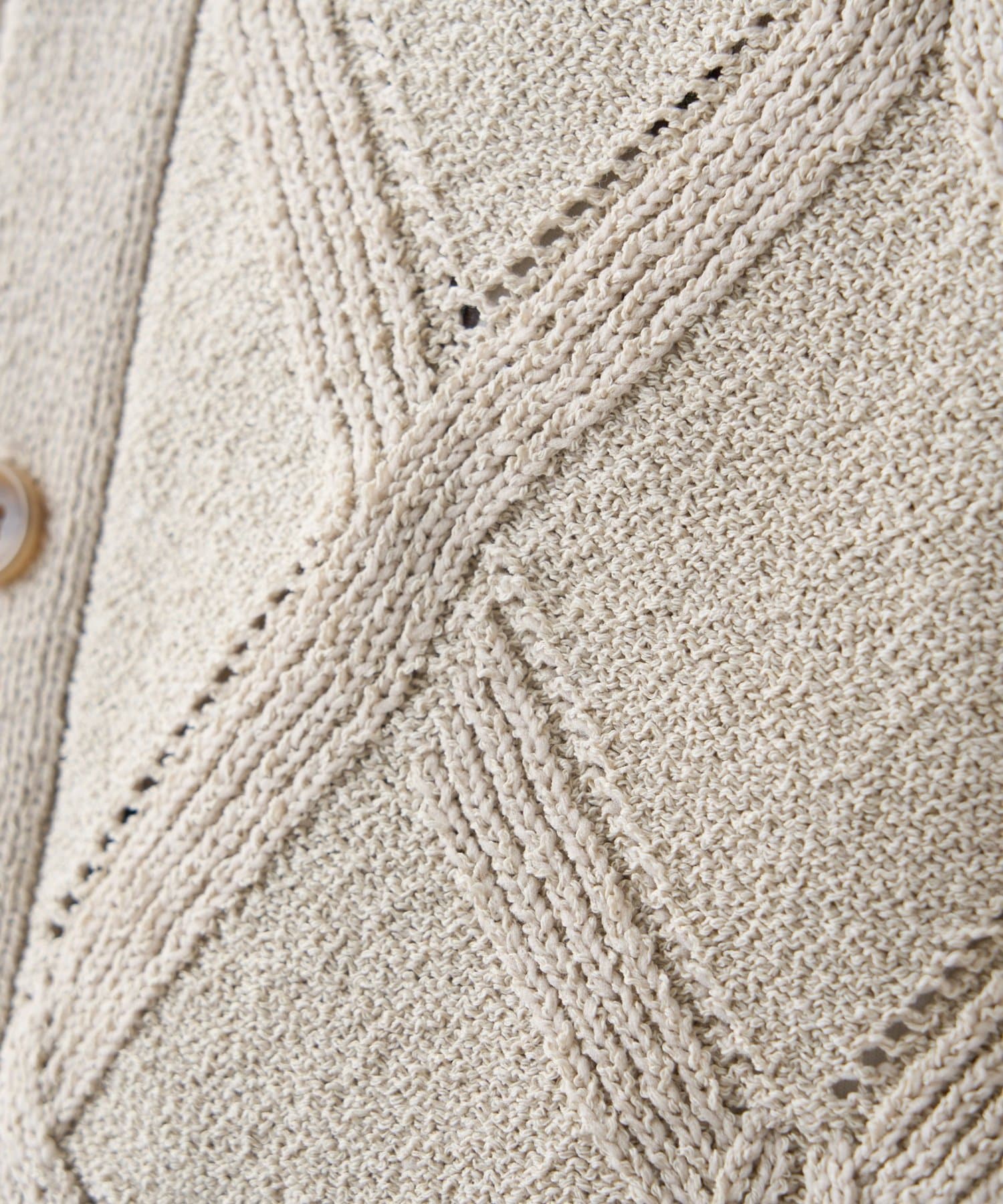 CIAOPANIC TYPY(チャオパニックティピー) 【UNISEX】ダイヤメッシュクルーネックカーディガン