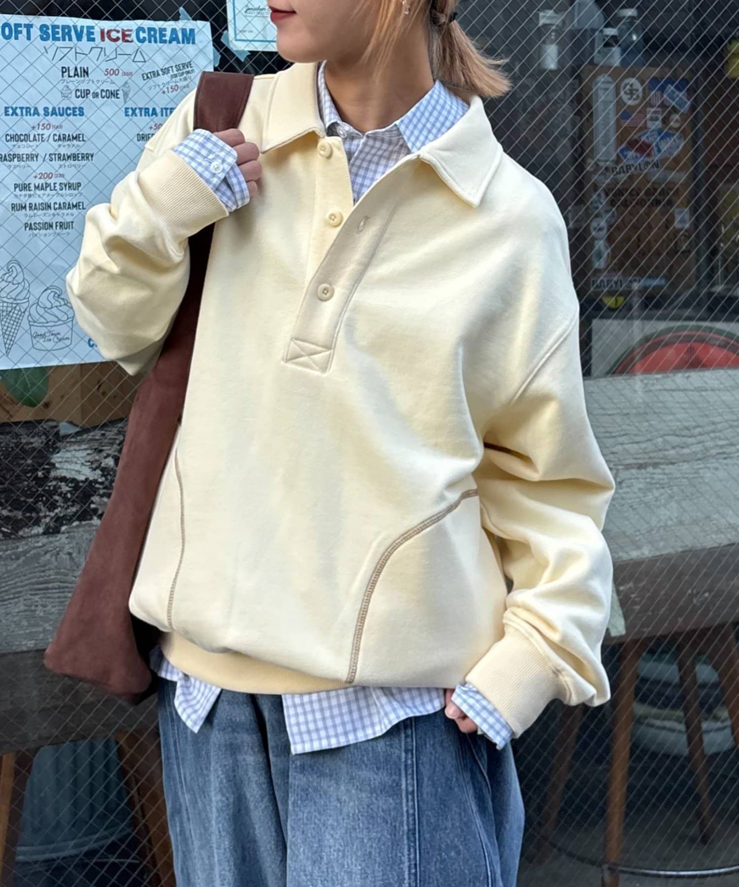 CIAOPANIC TYPY(チャオパニックティピー) ≪26SS展示会アイテム≫【UNISEX】裏毛ポロスウェット