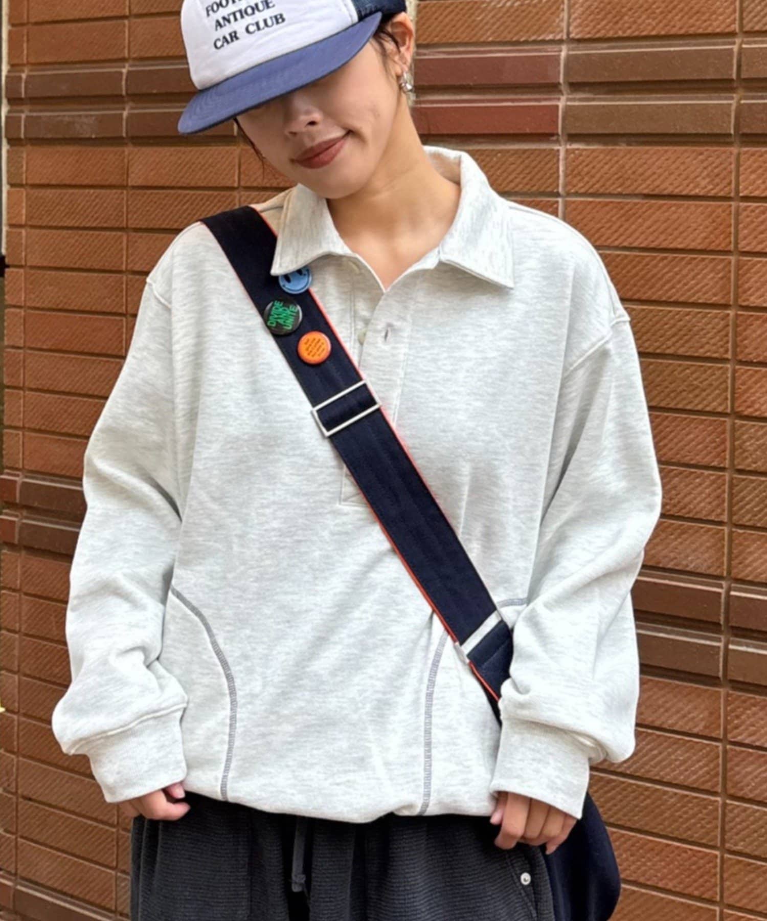 CIAOPANIC TYPY(チャオパニックティピー) ≪26SS展示会アイテム≫【UNISEX】裏毛ポロスウェット
