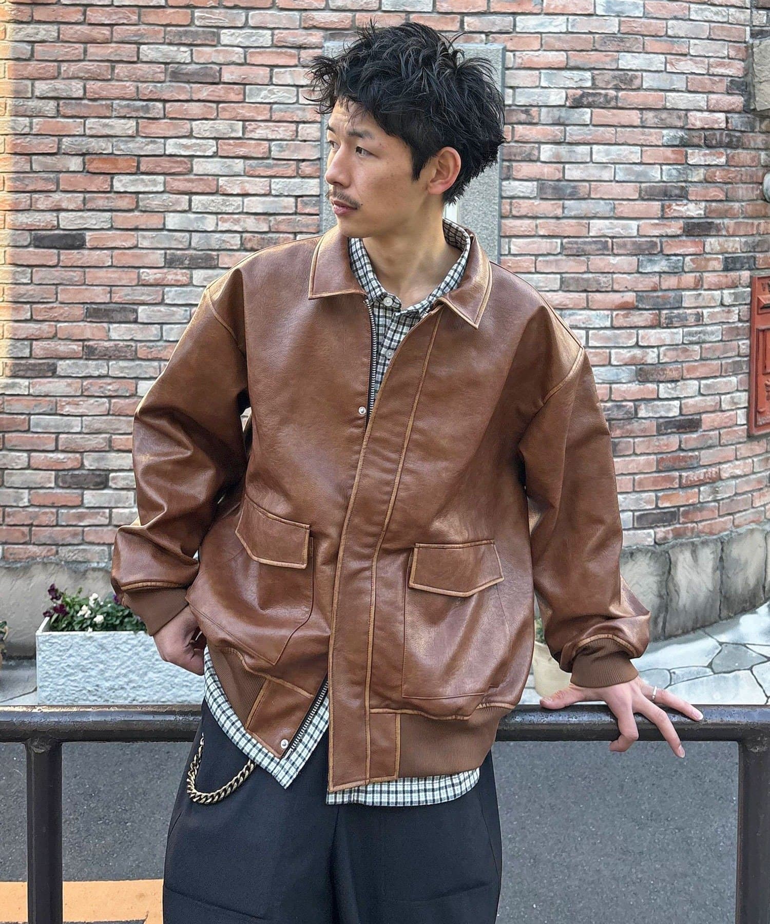 CIAOPANIC(チャオパニック) ヴィンテージライクレザージャケット