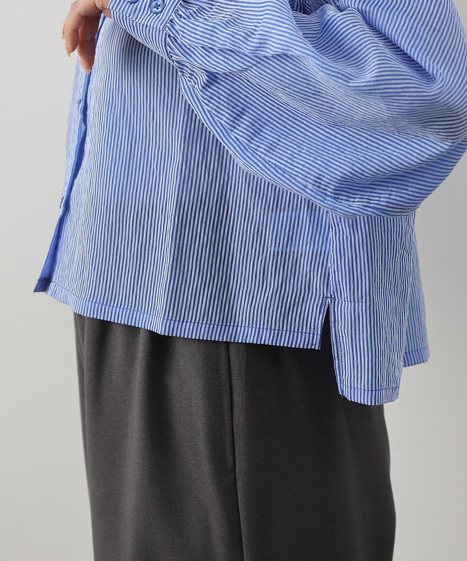 COLONY 2139(コロニー トゥーワンスリーナイン) 【リバイバル/新色追加】シアーストライプショートシャツ