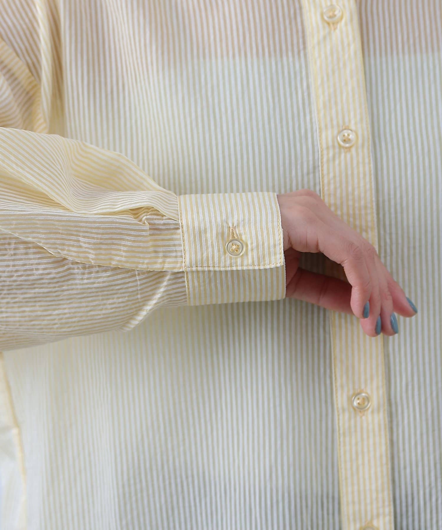 COLONY 2139(コロニー トゥーワンスリーナイン) 【リバイバル/新色追加】シアーストライプ長袖シャツ