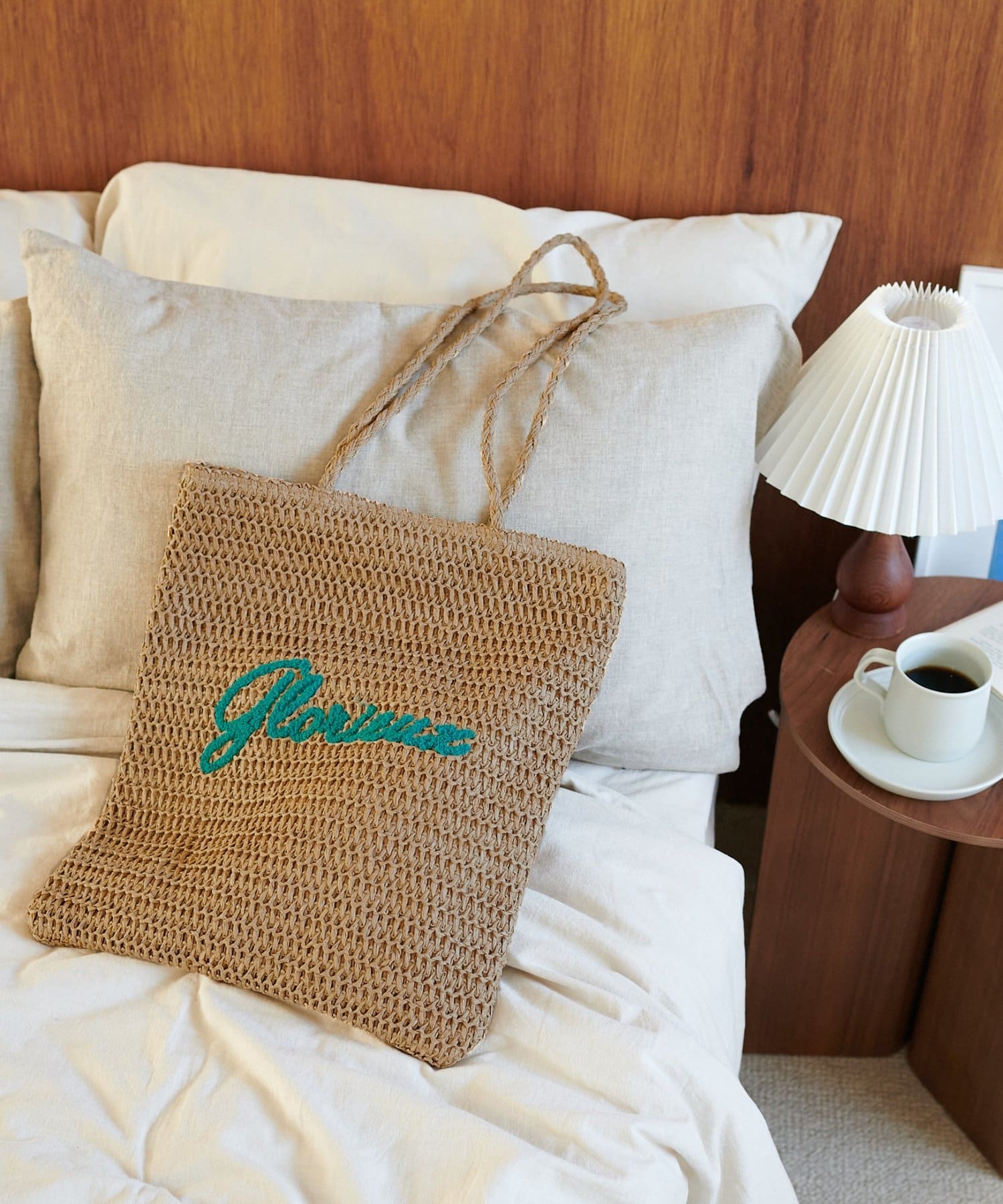 DISCOAT(ディスコート) 【2/26(木)10:00~先行予約】雑材サガラ刺繍トートバッグ