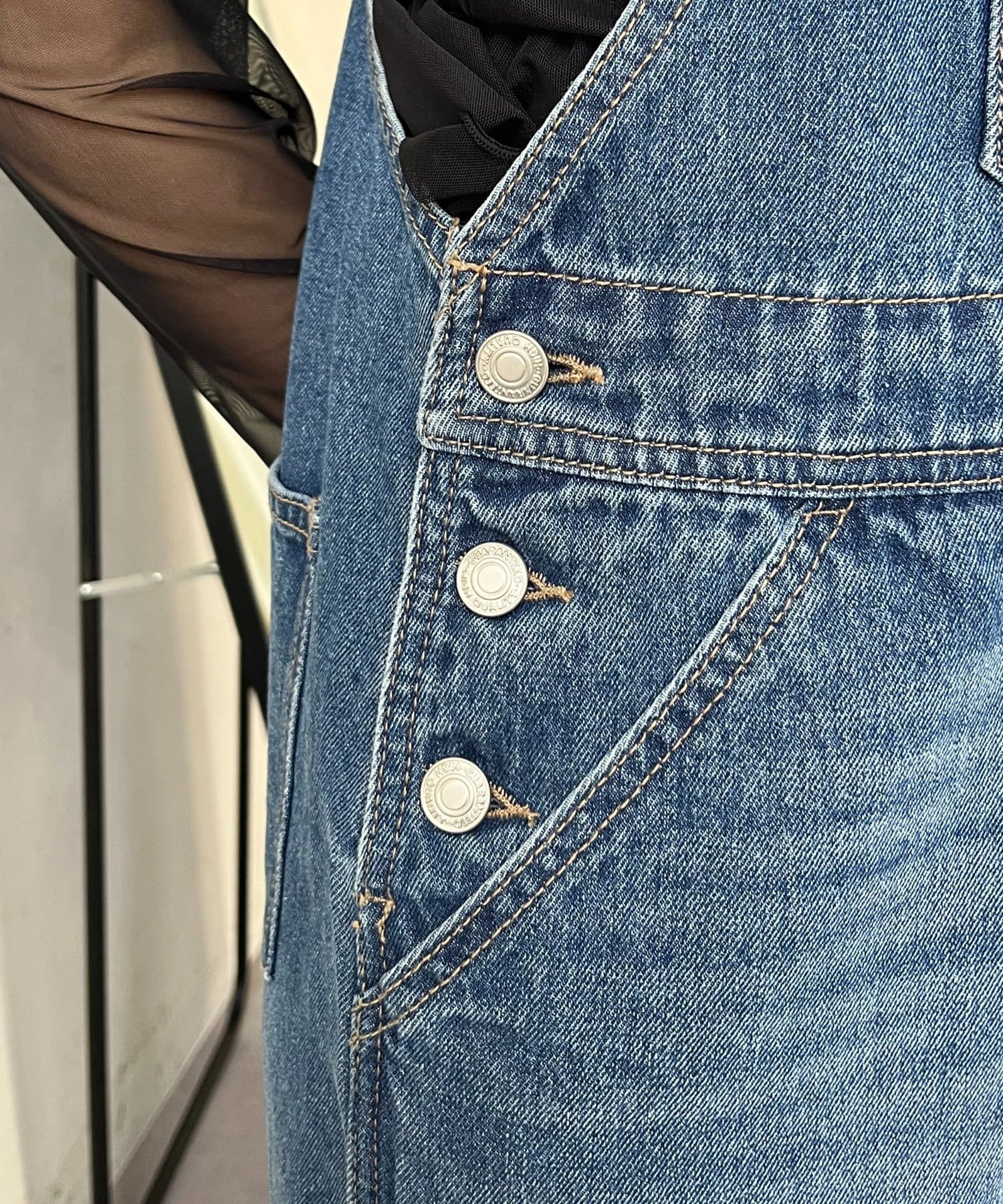 prose verse(プロズヴェール) 【春服総選挙対象商品】セミフレアデニムサロペット