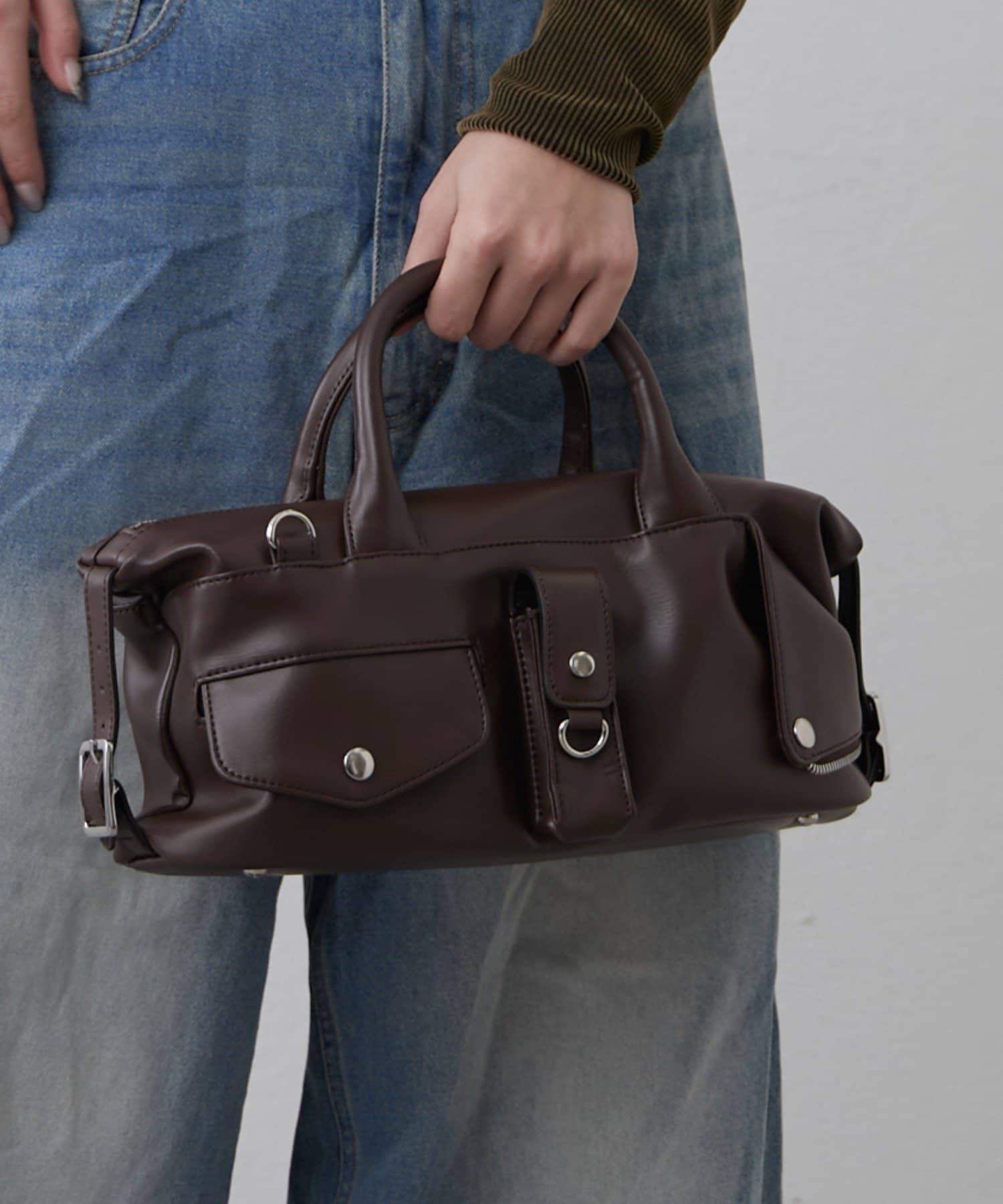 Lui's(ルイス) 2WAYショルダーライダースバッグ