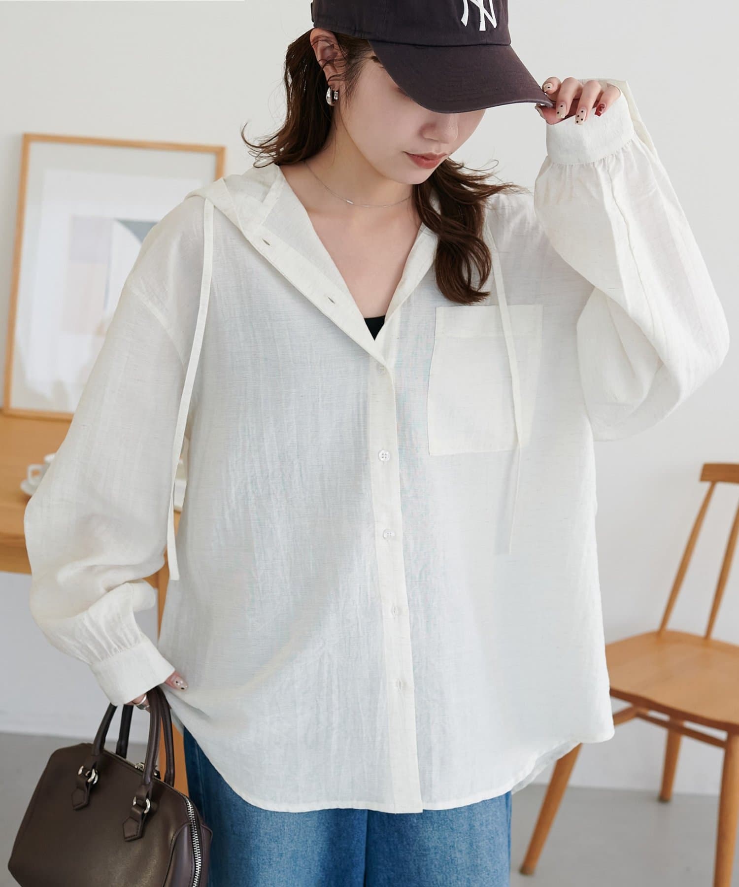 DISCOAT(ディスコート) 【1/17(土)19：00~ 予約開始/SS先行予約】シアーアソートフードシャツ