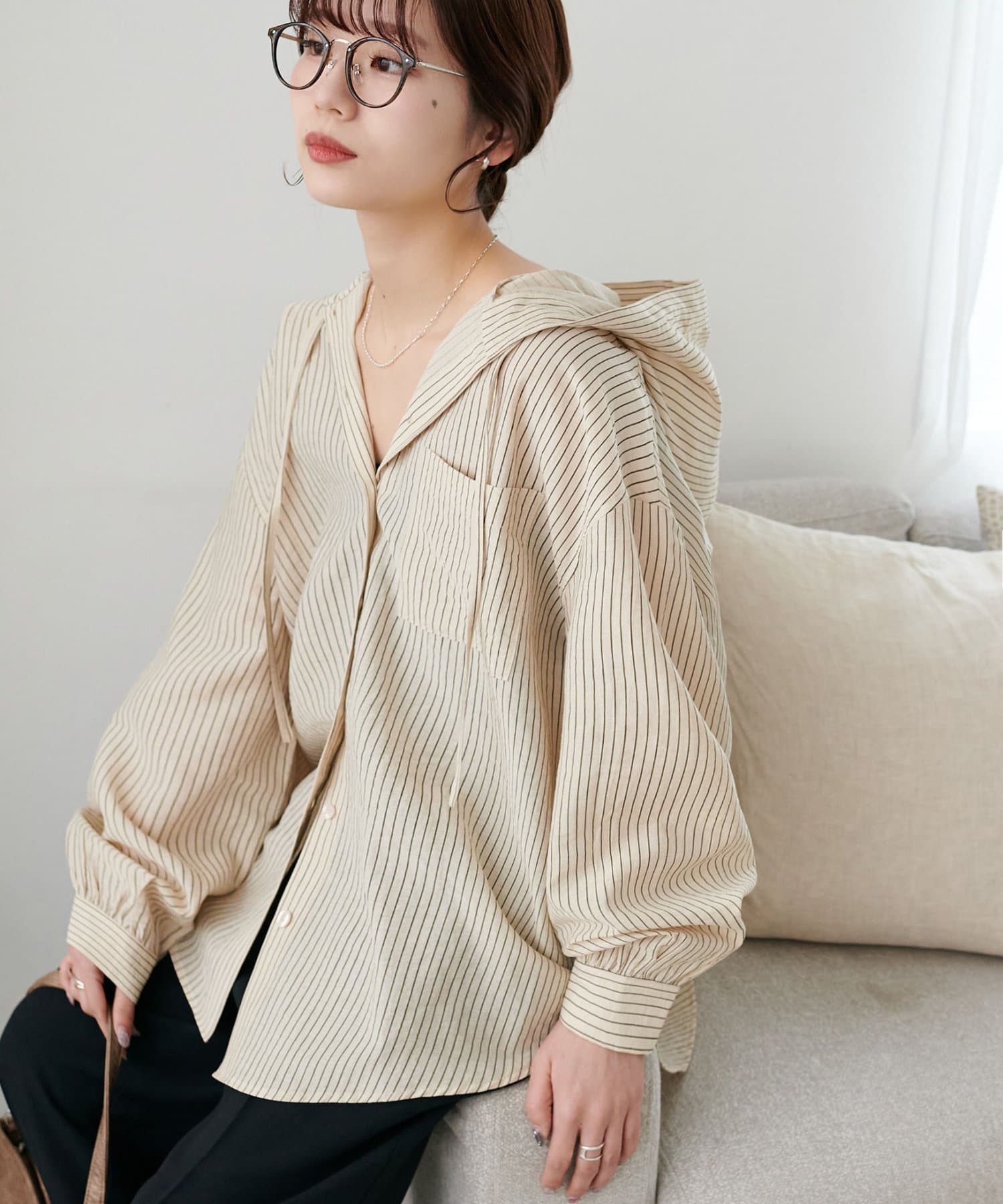 DISCOAT(ディスコート) 【新色追加!/SS先行予約】シアーアソートフードシャツ《WEB限定カラーあり》