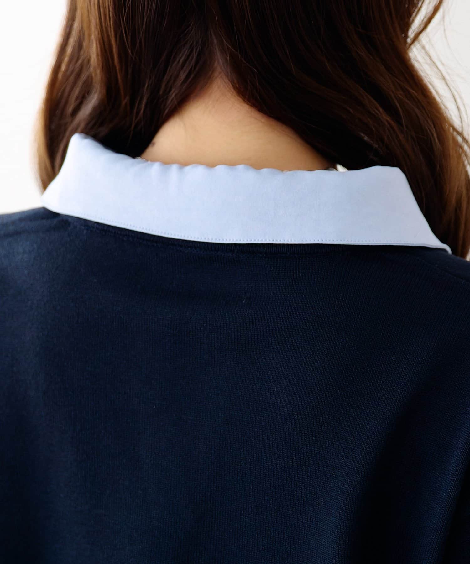 DISCOAT(ディスコート) 【SS先行予約】シャツレイヤード風プルオーバー