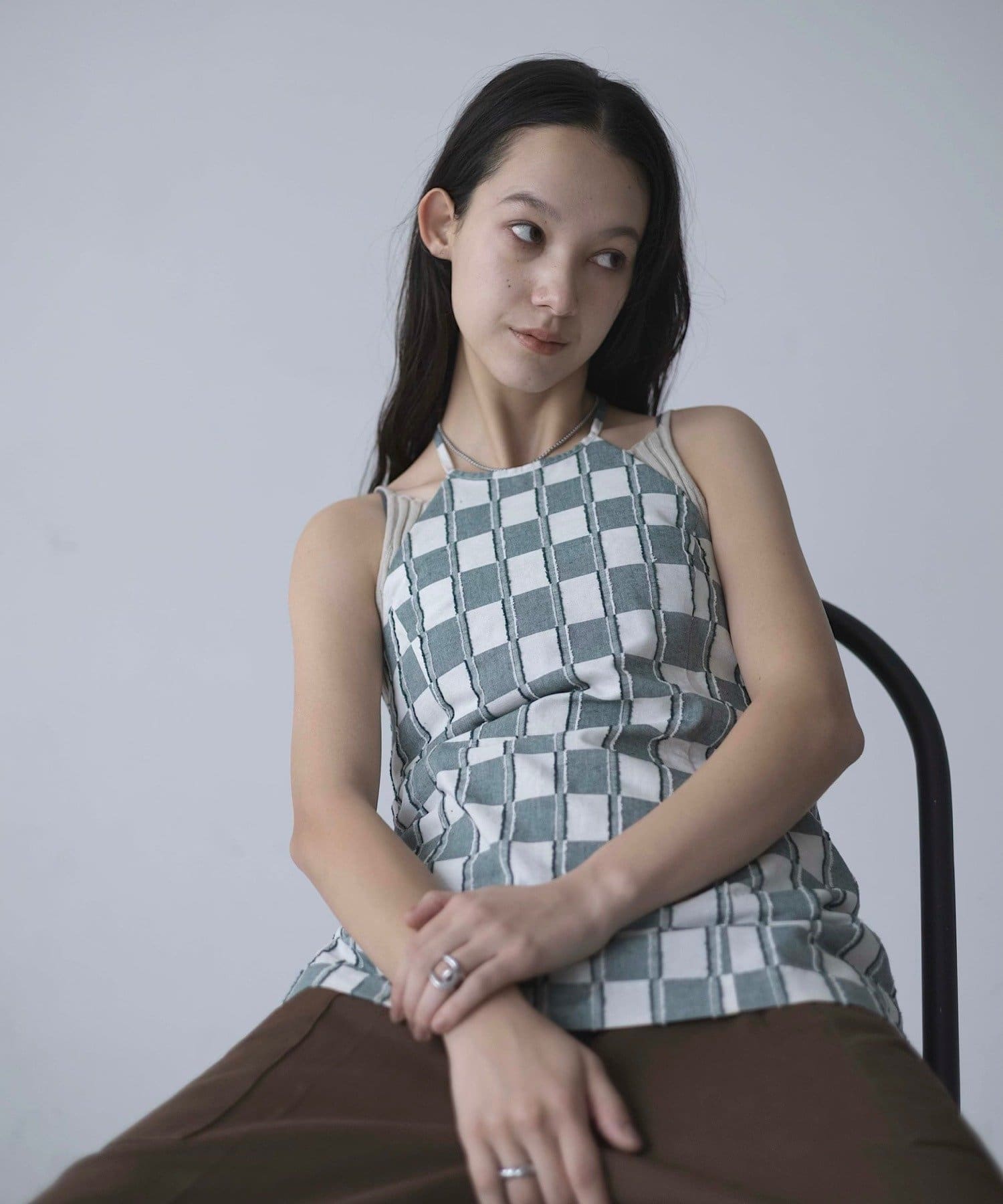 Kastane(カスタネ) 【CINAMOD】 HALTER NECK CAMI