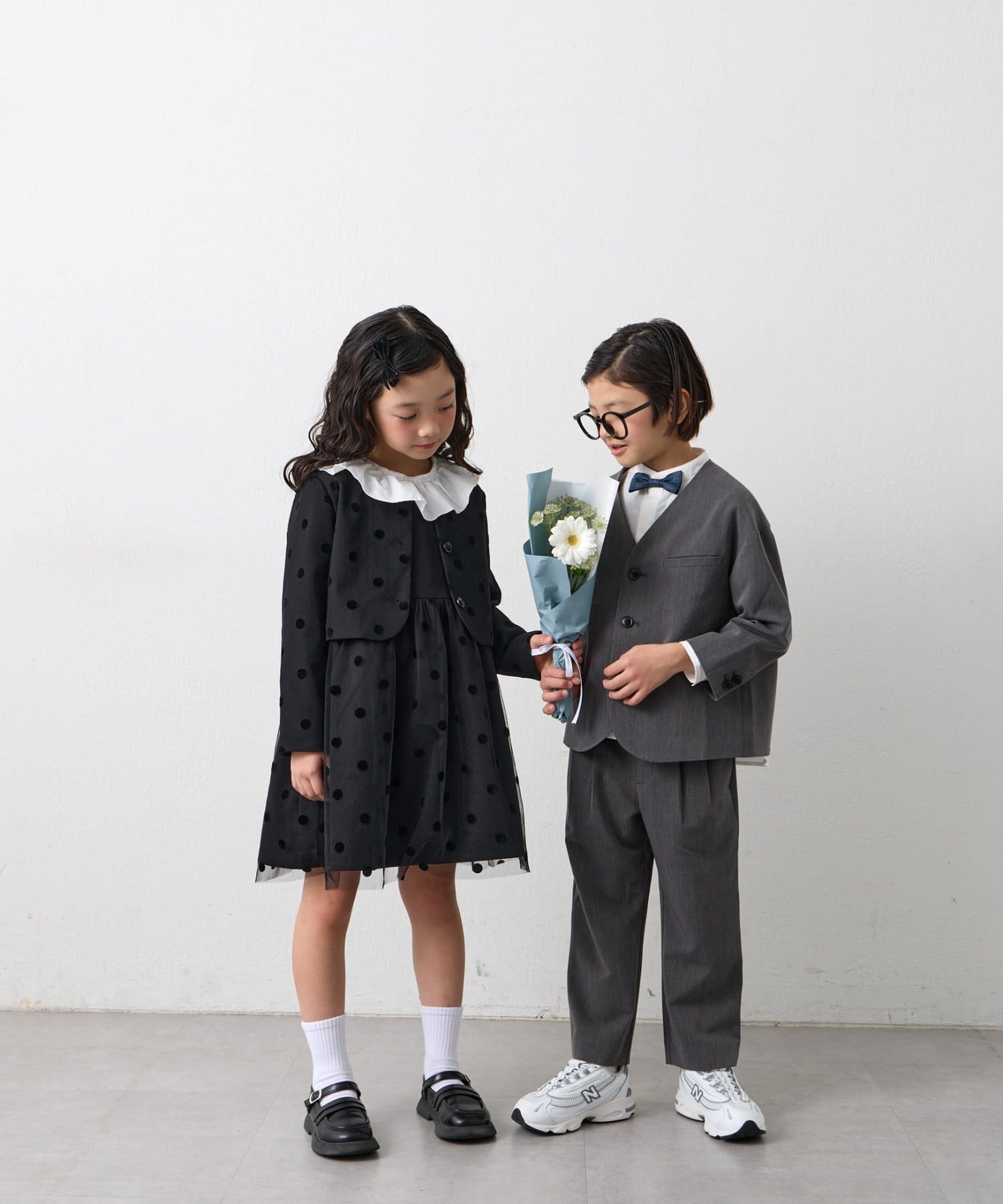 CIAOPANIC TYPY(チャオパニックティピー) 【KIDS】【フォーマル・セレモニー】洗える 蝶ネクタイ付きシャツセット