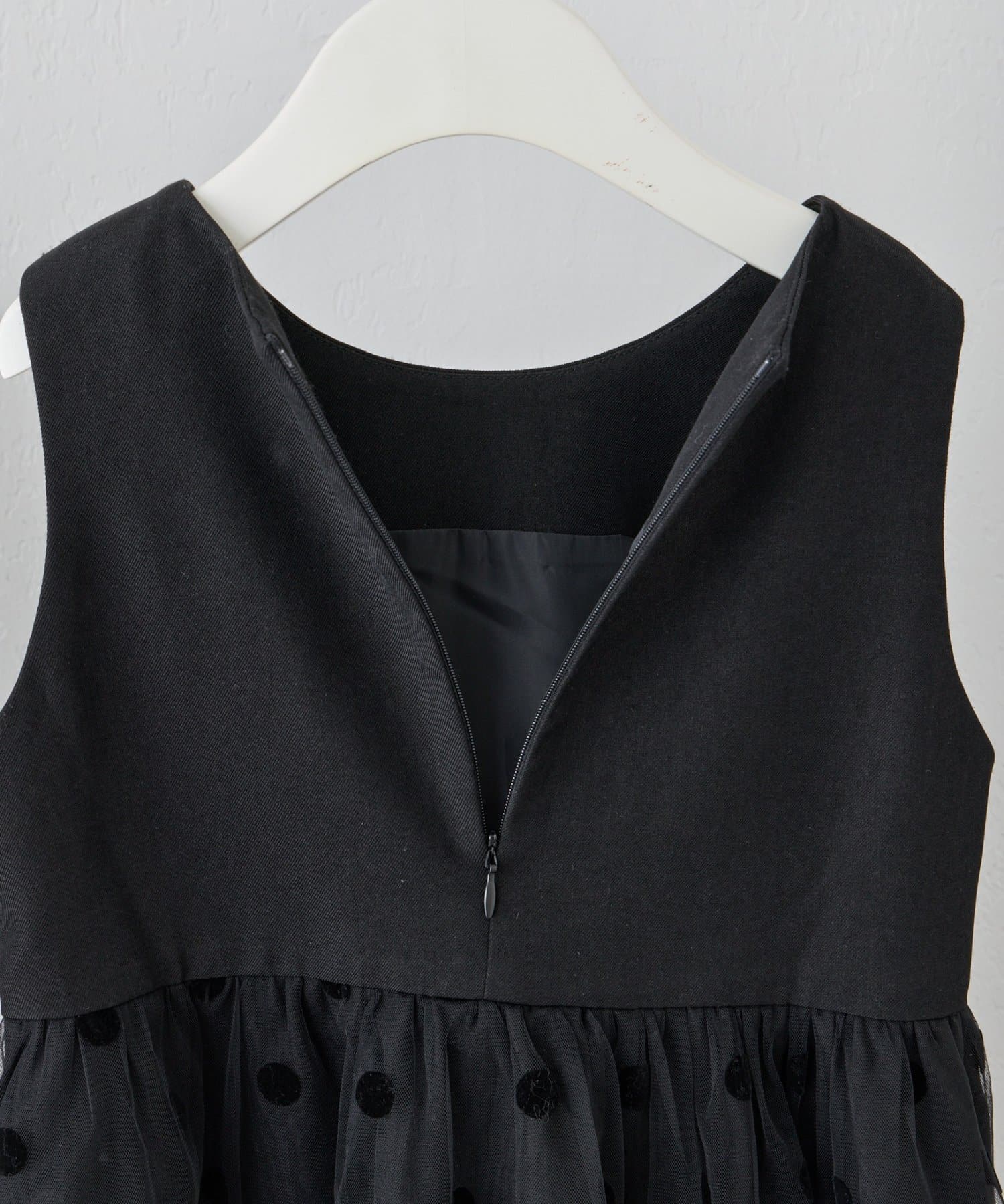 CIAOPANIC TYPY(チャオパニックティピー) 【KIDS】【フォーマル・セレモニー】洗える ドットチュールジャケットワンピセット