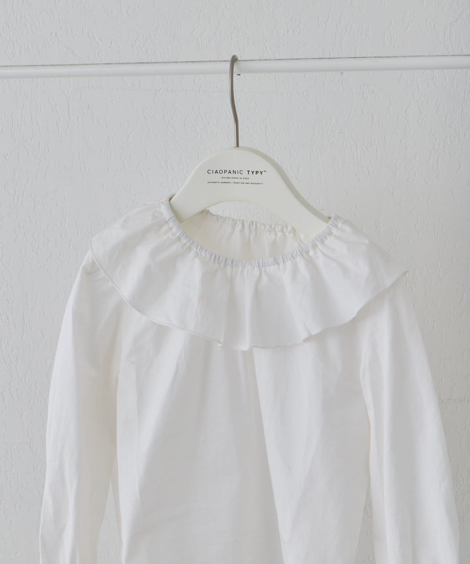 CIAOPANIC TYPY(チャオパニックティピー) 【KIDS】【フォーマル・セレモニー】 洗えるフリル襟シャツブラウス