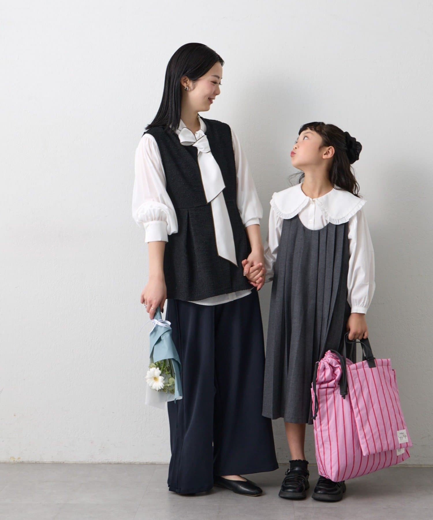 CIAOPANIC TYPY(チャオパニックティピー) 【KIDS】【新生活・入学準備】洗えるストライプ柄レッスンBAG(ユニセックス)