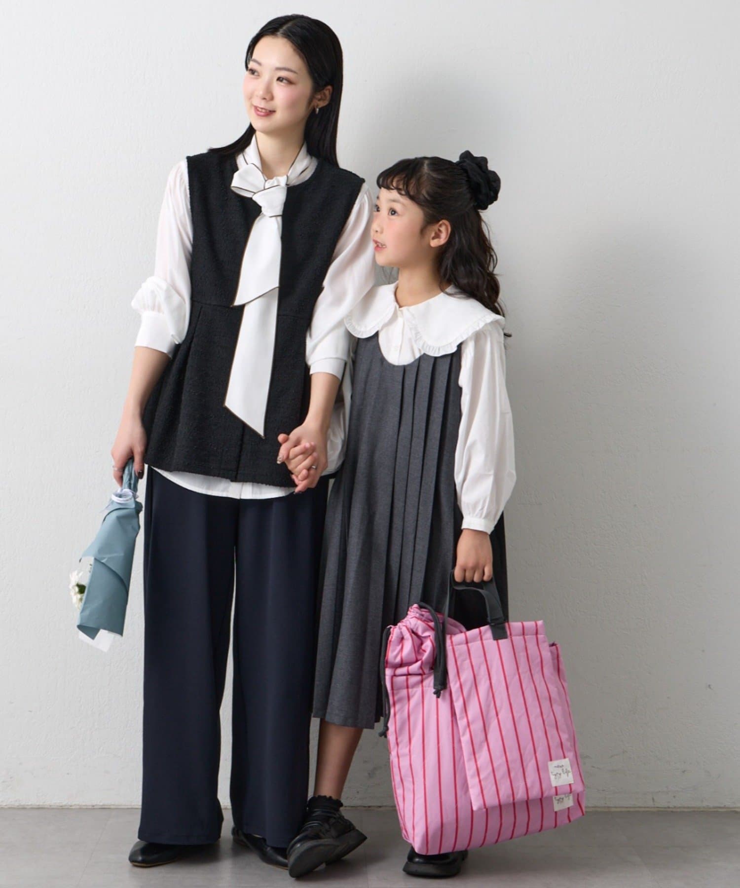 CIAOPANIC TYPY(チャオパニックティピー) 【KIDS】【新生活・入学準備】洗えるストライプ柄レッスンBAG(ユニセックス)