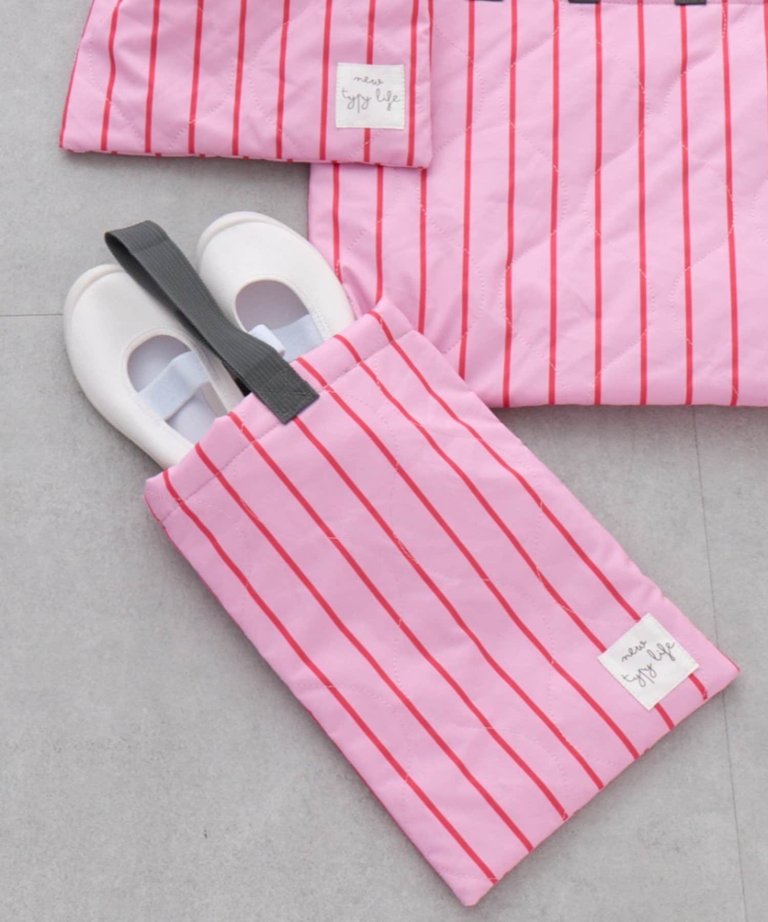 CIAOPANIC TYPY(チャオパニックティピー) 【KIDS】【新生活・入学準備】洗えるストライプ柄上履き入れ(ユニセックス)