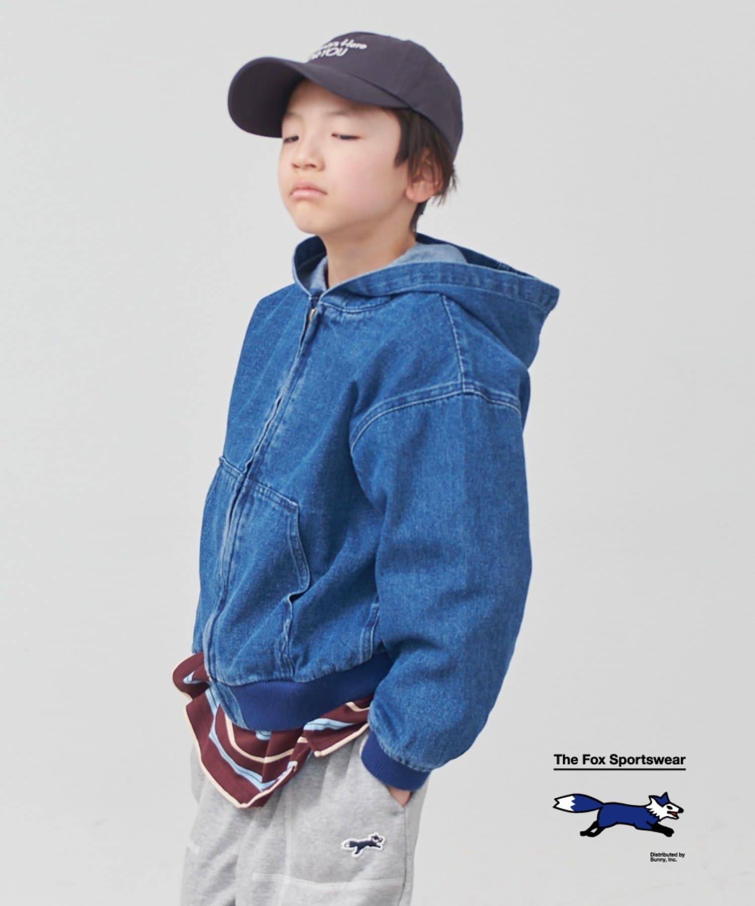 CIAOPANIC TYPY(チャオパニックティピー) ≪26SS展示会アイテム≫【KIDS】【FOX×TYPY】ZIPデニムフードブルゾン