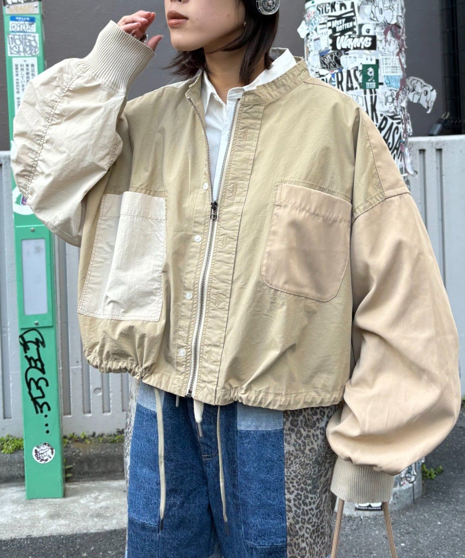 CIAOPANIC TYPY(チャオパニックティピー) etsintaリメイクZIPシャツジャケット