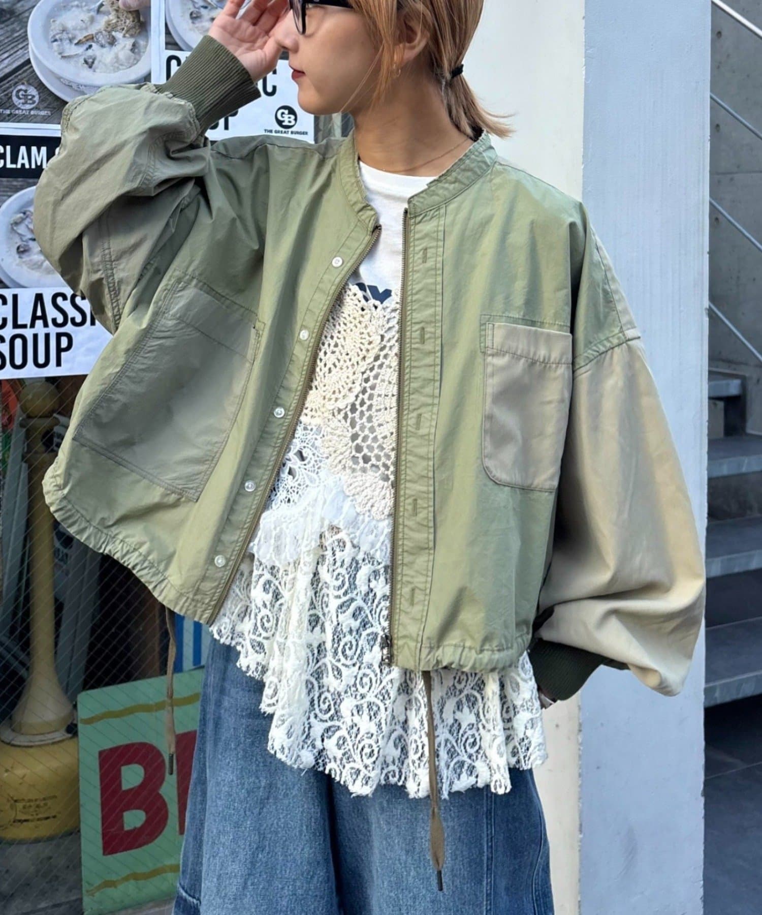 CIAOPANIC TYPY(チャオパニックティピー) etsintaリメイクZIPシャツジャケット