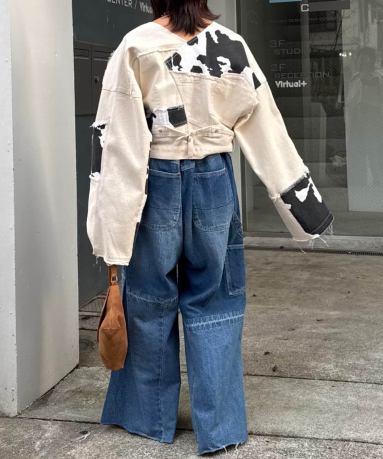 CIAOPANIC TYPY(チャオパニックティピー) ≪26SS展示会アイテム≫【etsinta/エシンタ】デニム切り替えショートジャケット