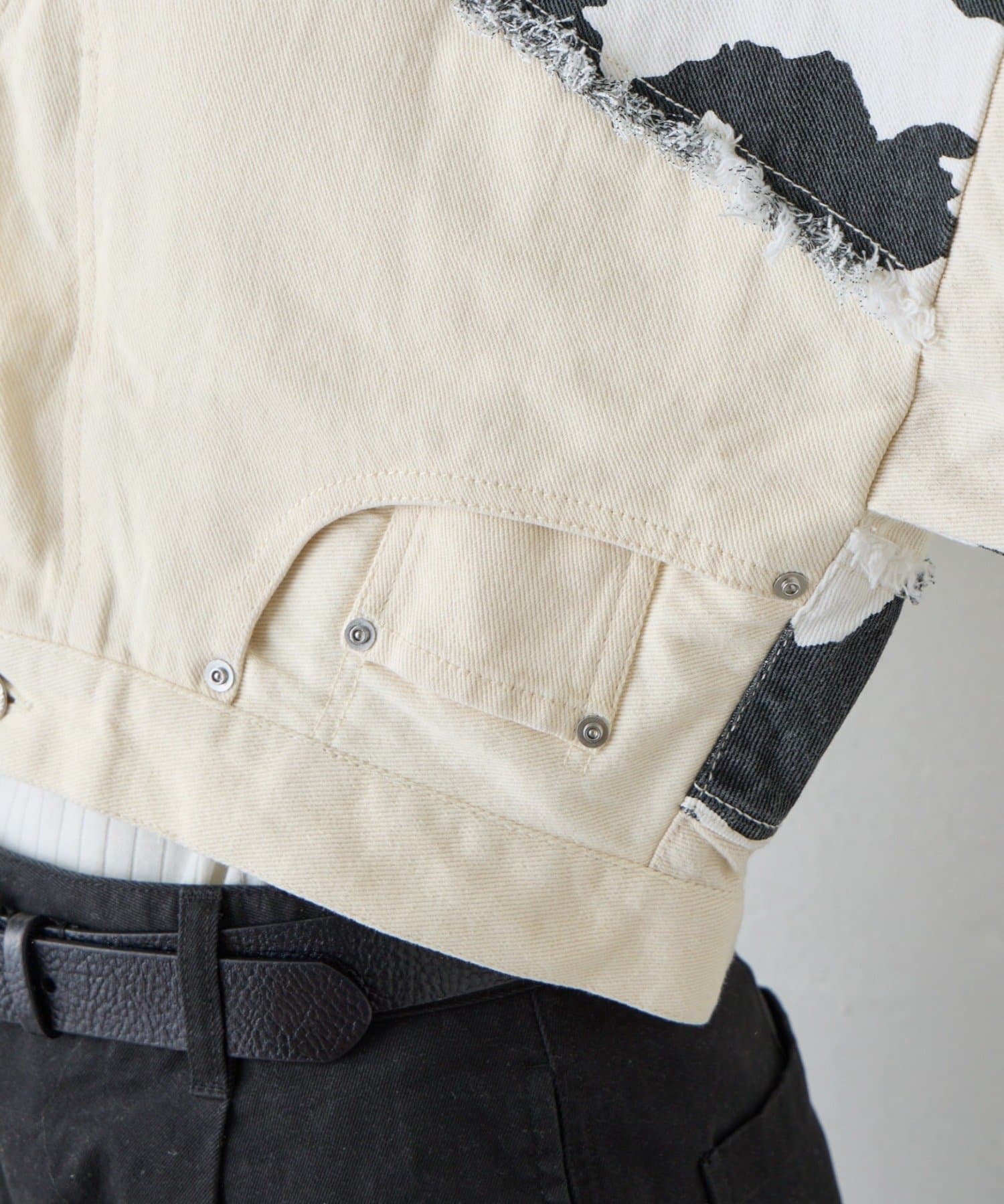 CIAOPANIC TYPY(チャオパニックティピー) ≪26SS展示会アイテム≫【etsinta/エシンタ】デニム切り替えショートジャケット