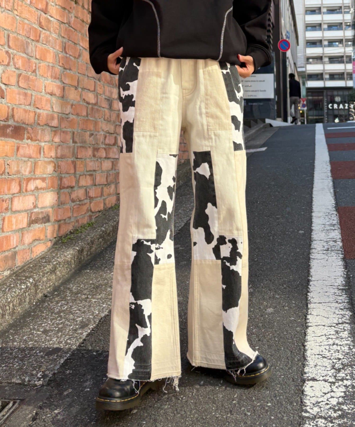 CIAOPANIC TYPY(チャオパニックティピー) ≪26SS展示会アイテム≫【etsinta/エシンタ】デニムパッチワークフレアパンツ