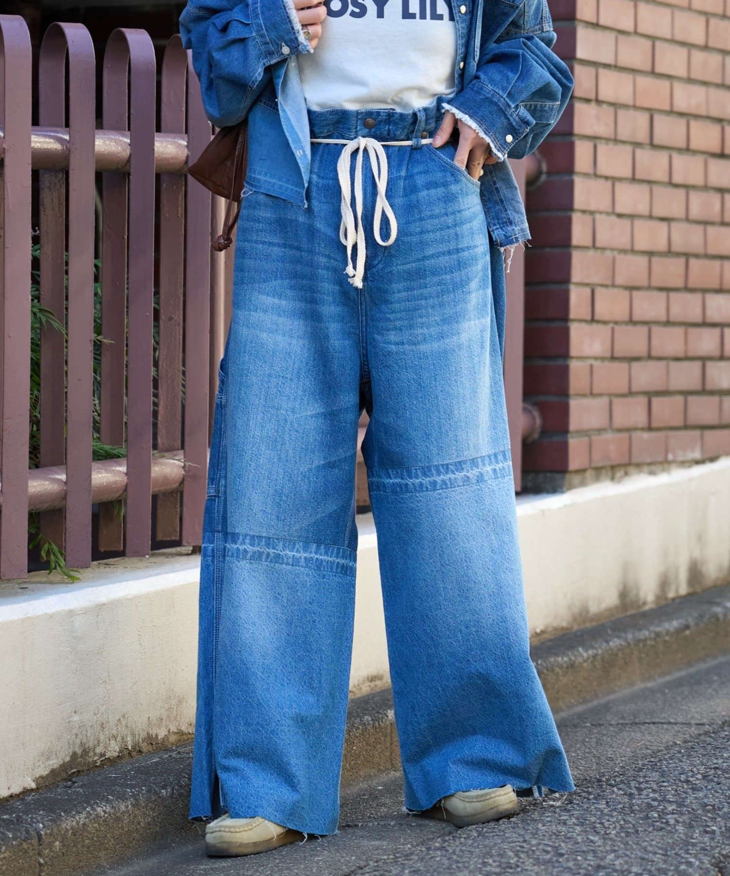 CIAOPANIC TYPY(チャオパニックティピー) ≪26SS展示会アイテム≫【etsinta/エシンタ】ライトオンスリメイクワイドパンツ