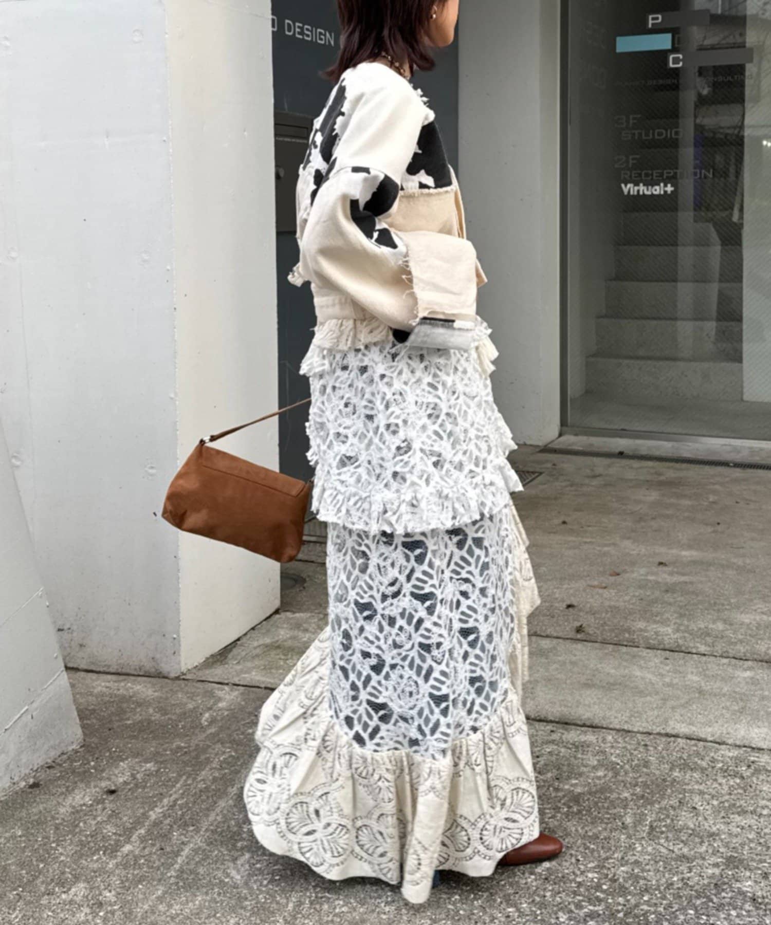 CIAOPANIC TYPY(チャオパニックティピー) ≪26SS展示会アイテム≫【etsinta/エシンタ】レースアシメスカートINDIA