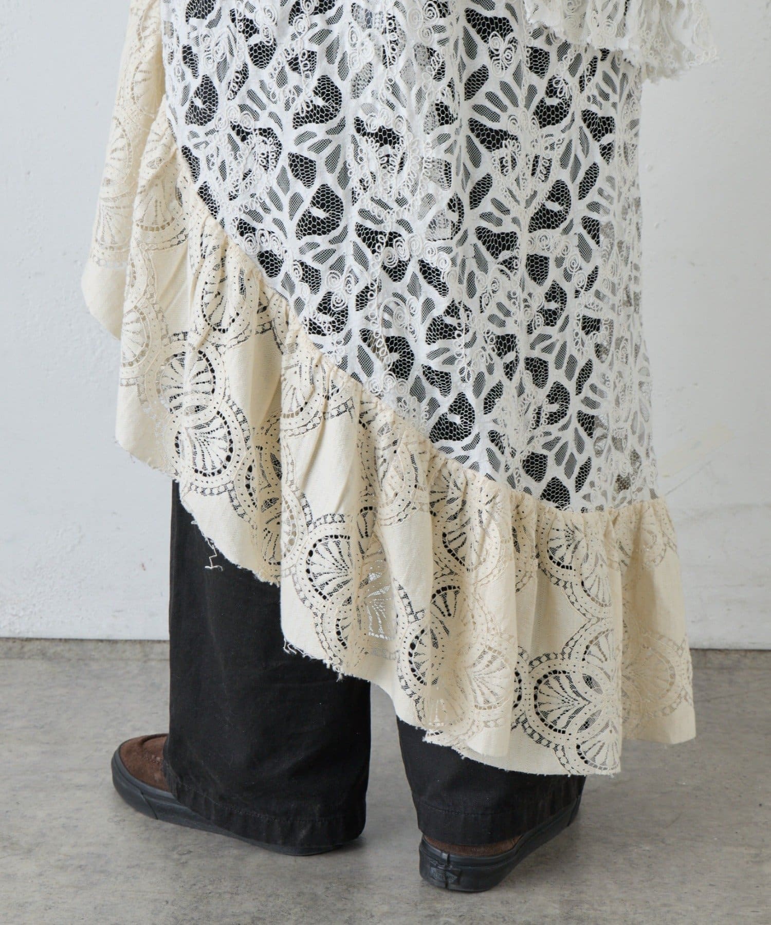 CIAOPANIC TYPY(チャオパニックティピー) 【etsinta/エシンタ】レースアシメスカートINDIA