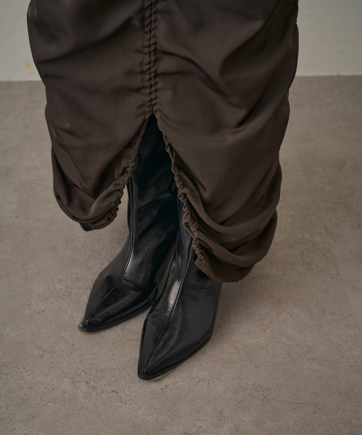 mline(エムライン) [mline]ギャザーカーゴスカート