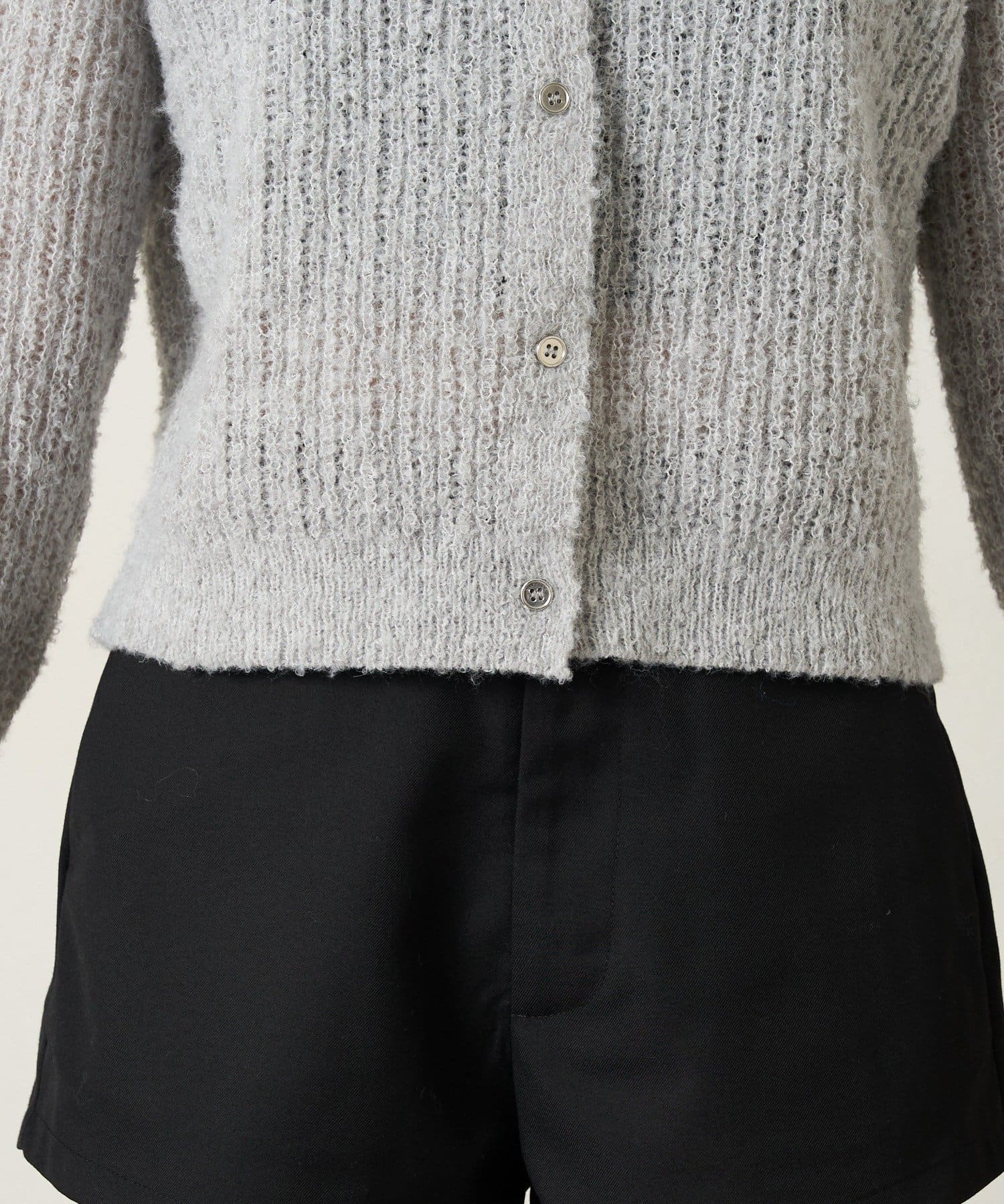 mline(エムライン) [mline]ポコニット フーディーカーデ