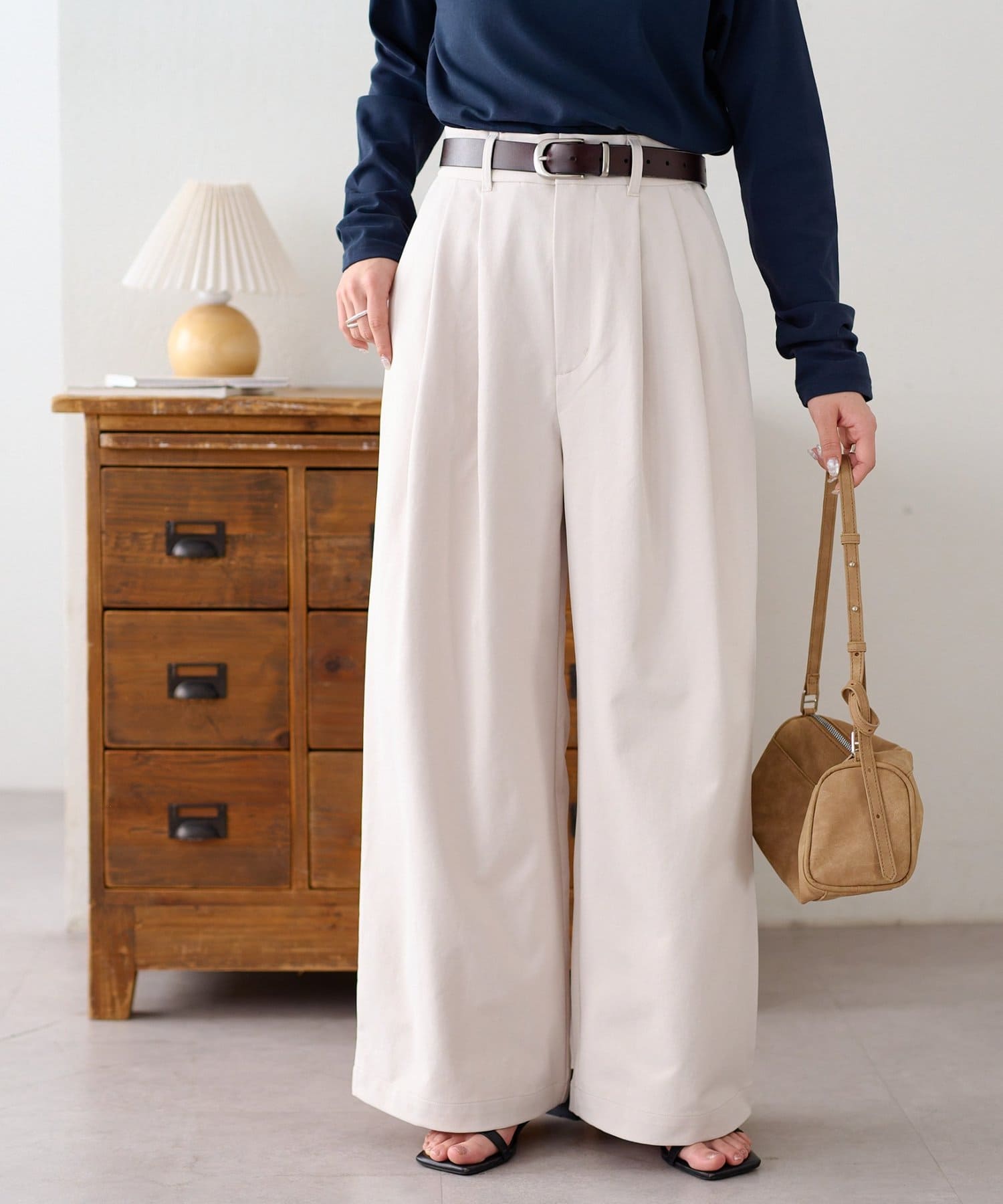 DISCOAT(ディスコート) 2タックワイドストレッチチノ