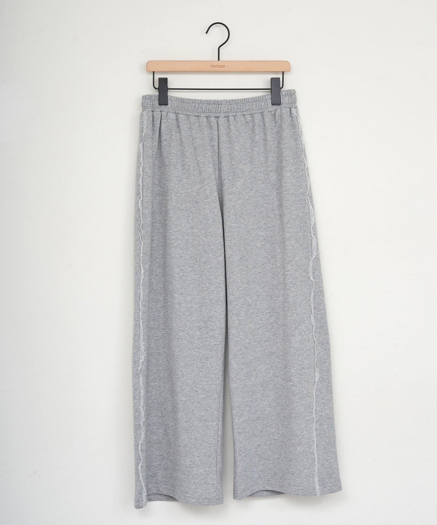 DISCOAT(ディスコート) 【umm.】サイドフリルスウェットパンツ