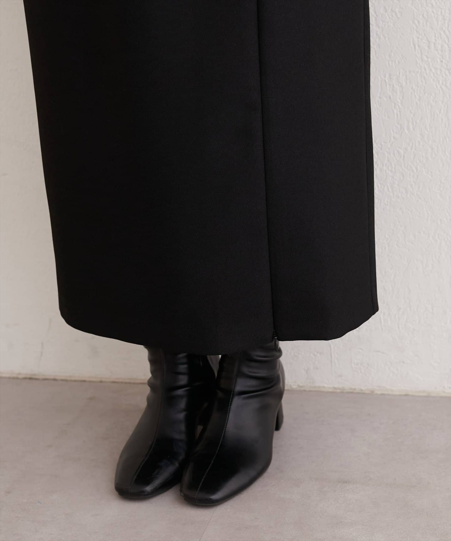 natural couture(ナチュラルクチュール) ベルト付きナロースカート