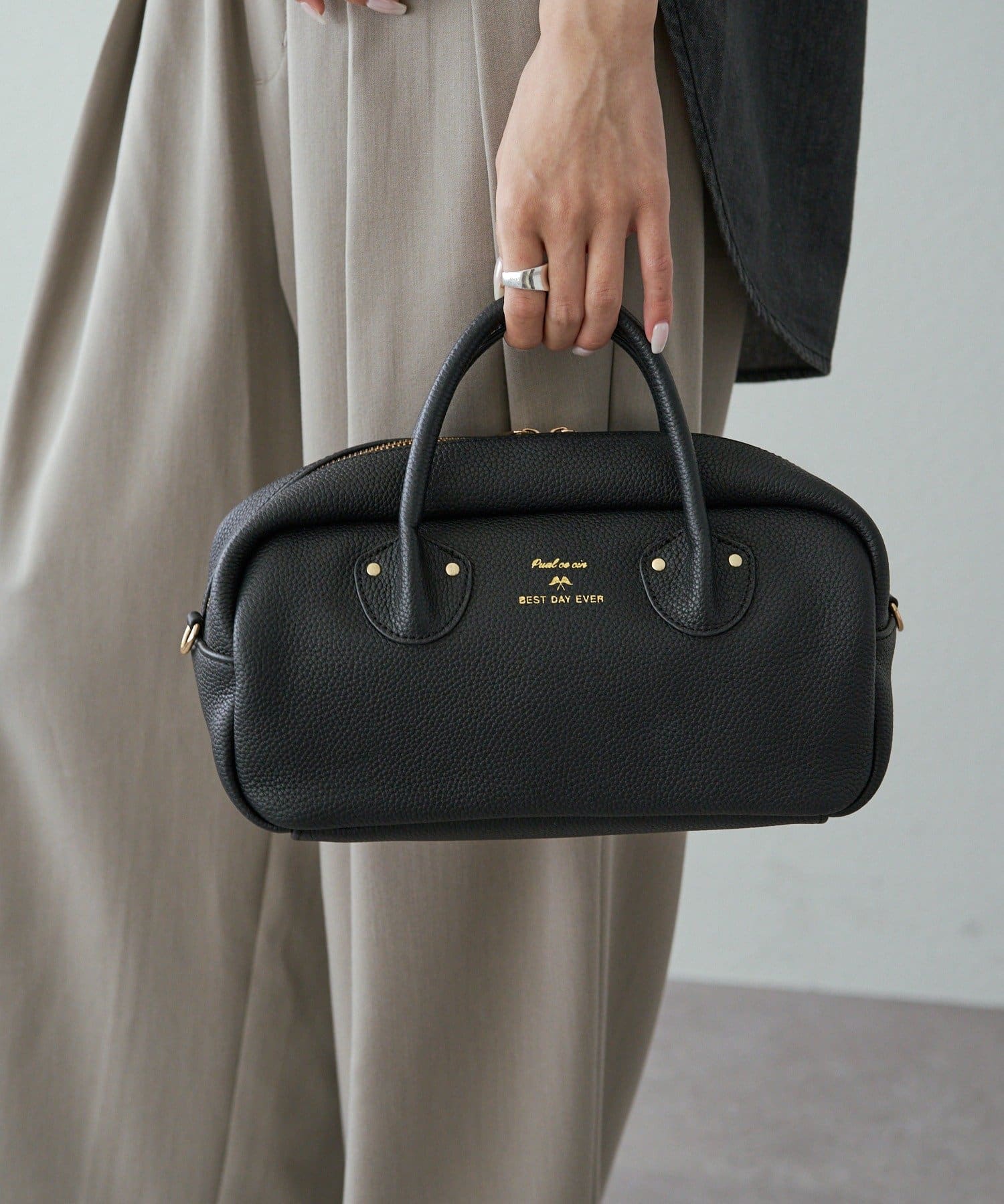 PUAL CE CIN(ピュアルセシン) レザー2WAYバッグ