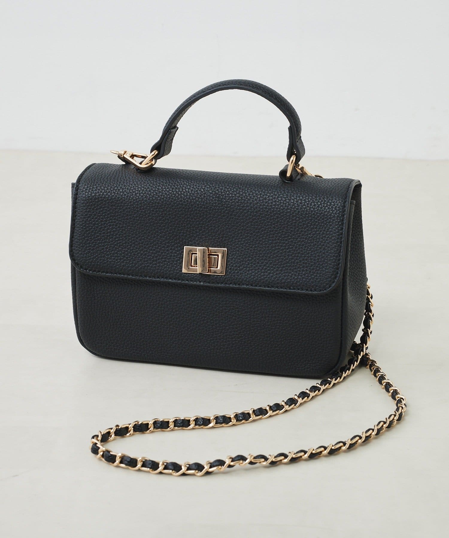 PUAL CE CIN(ピュアルセシン) チェーンショルダー2WAYバッグ