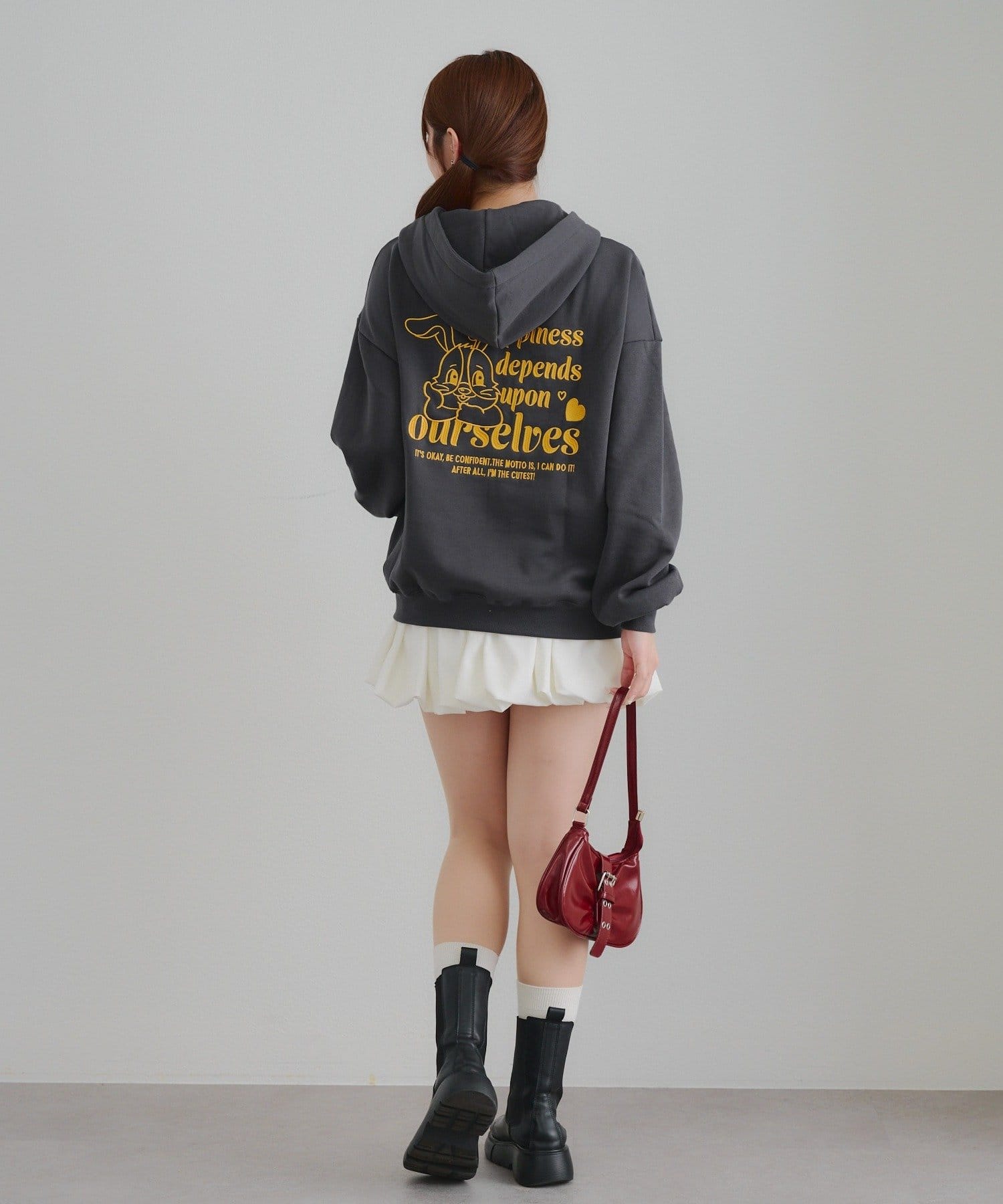 NICE CLAUP / OLIVE des OLIVE OUTLET(ナイスクラップ  / オリーブ デ オリーブ アウトレット) 【RMAF】うさぎZIPUPパーカー