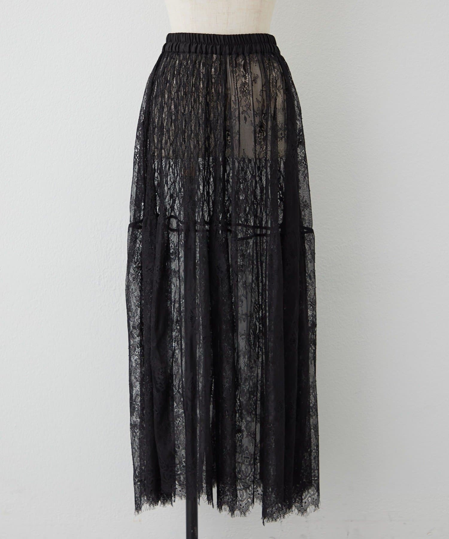 Remind me and forever(リマインドミーアンドフォーエバー) 【2026SS】ひげレースティアードスカート