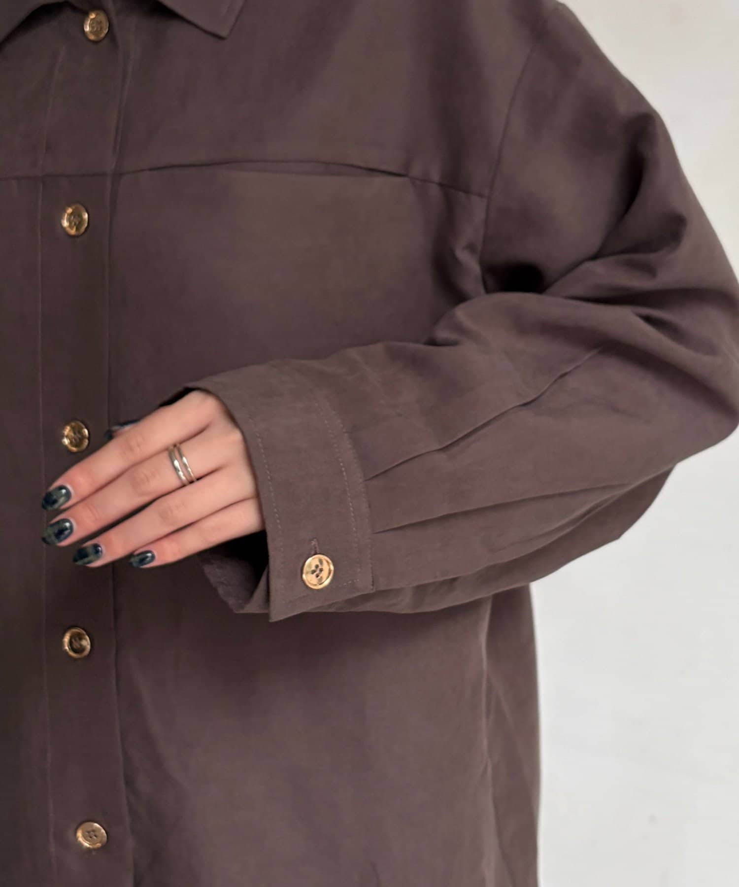 Chez toi(シェトワ) ショート丈シャツジャケット