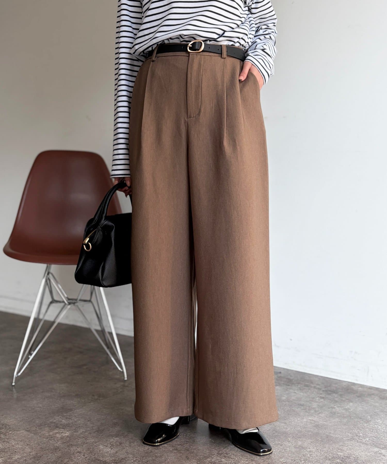 Chez toi(シェトワ) デニムライクパンツ