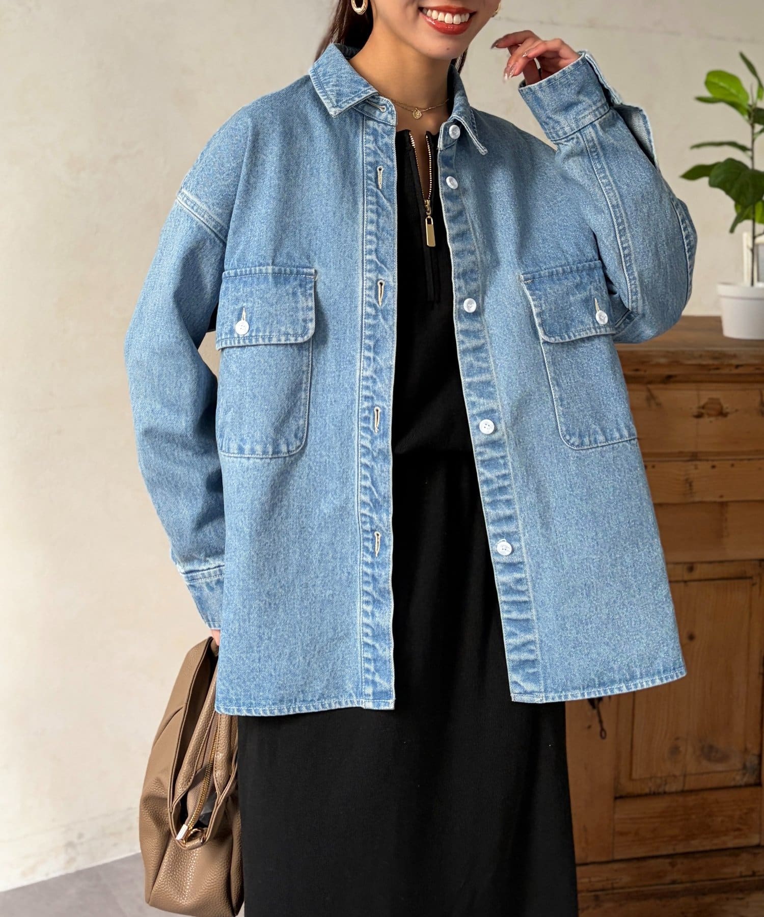 Chez toi(シェトワ) デニムシャツジャケット