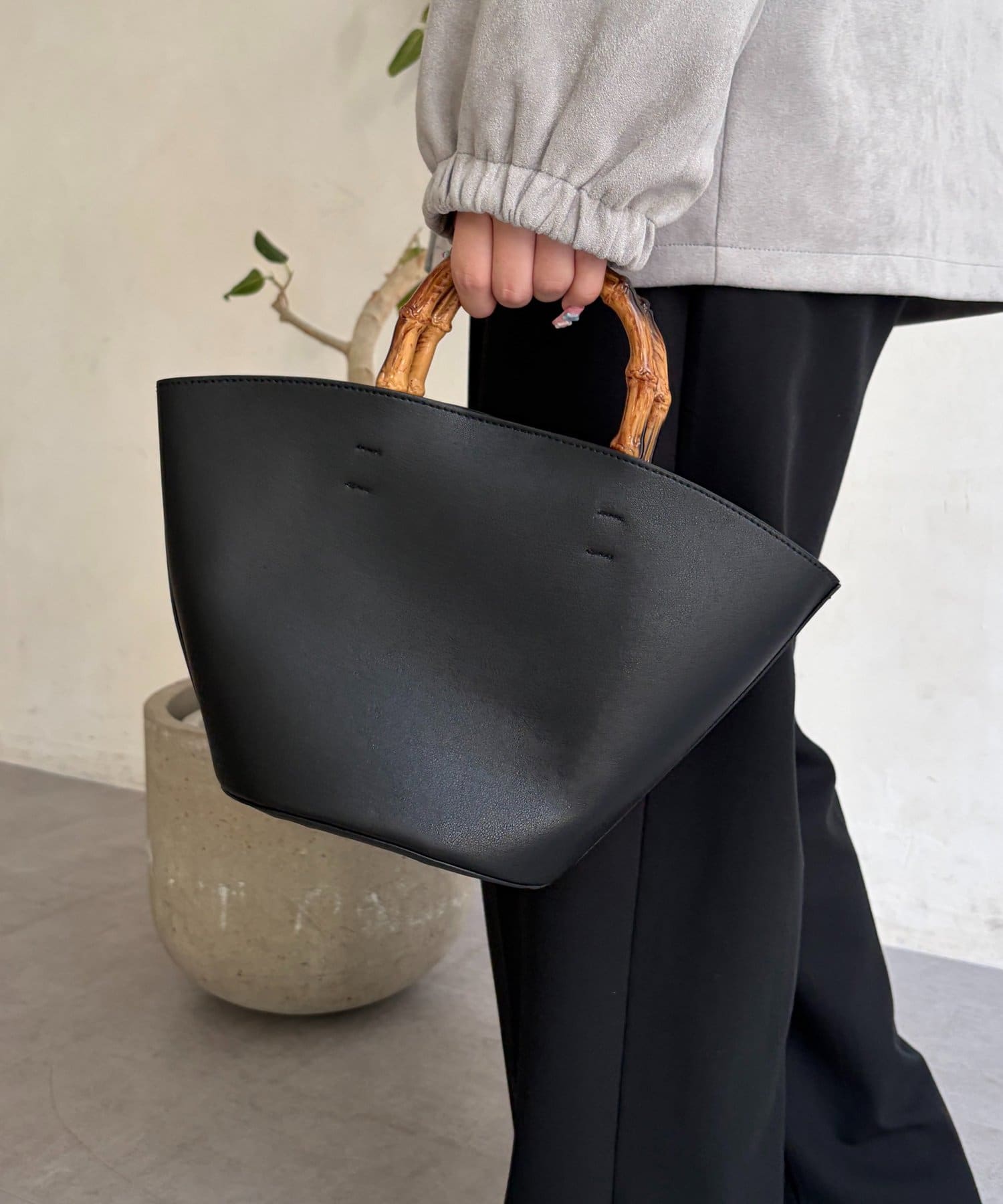 Chez toi(シェトワ) バンブーライク2WAYショルダー