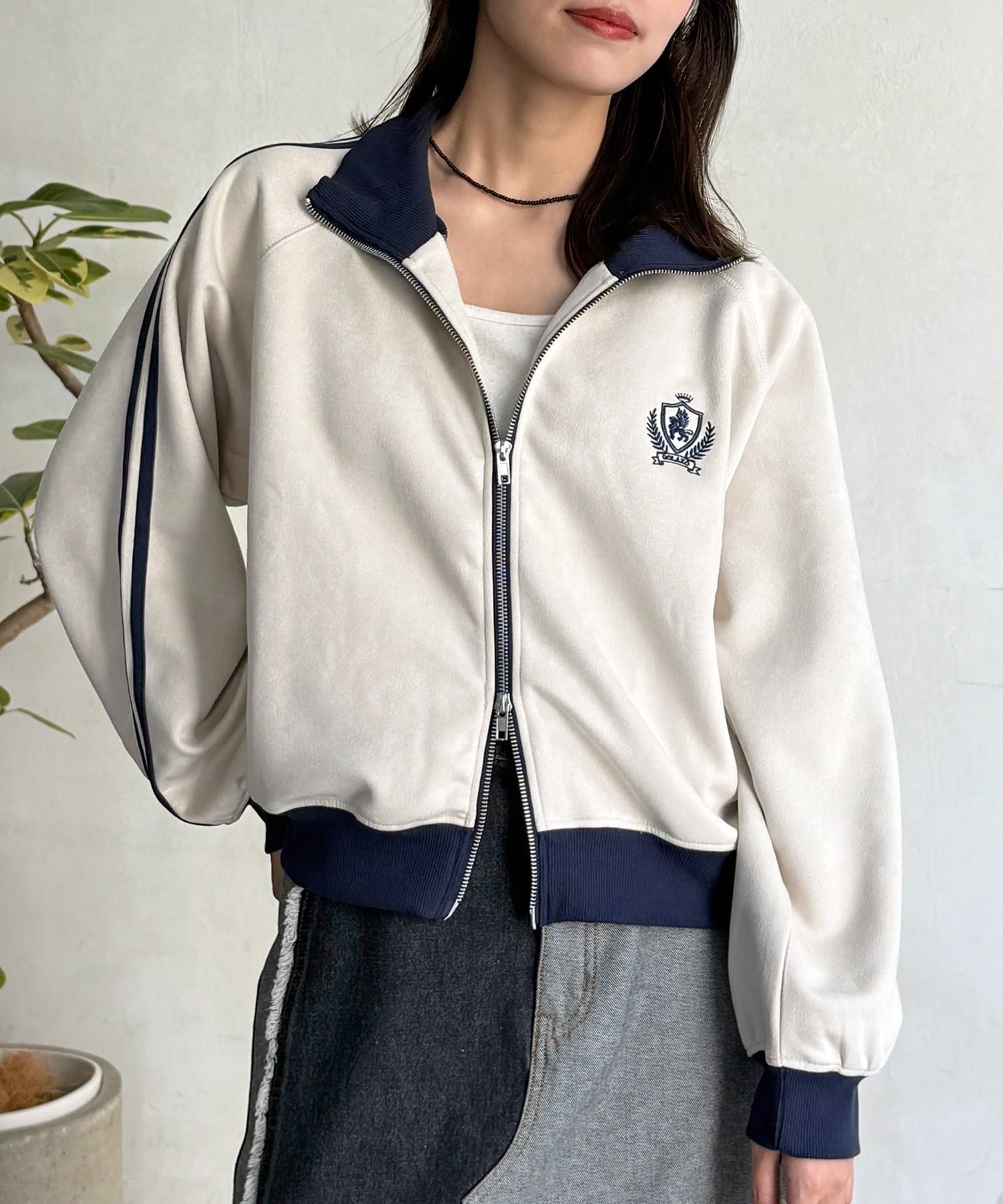 CPCM(シーピーシーエム) フェイクスエードトラックジャケット