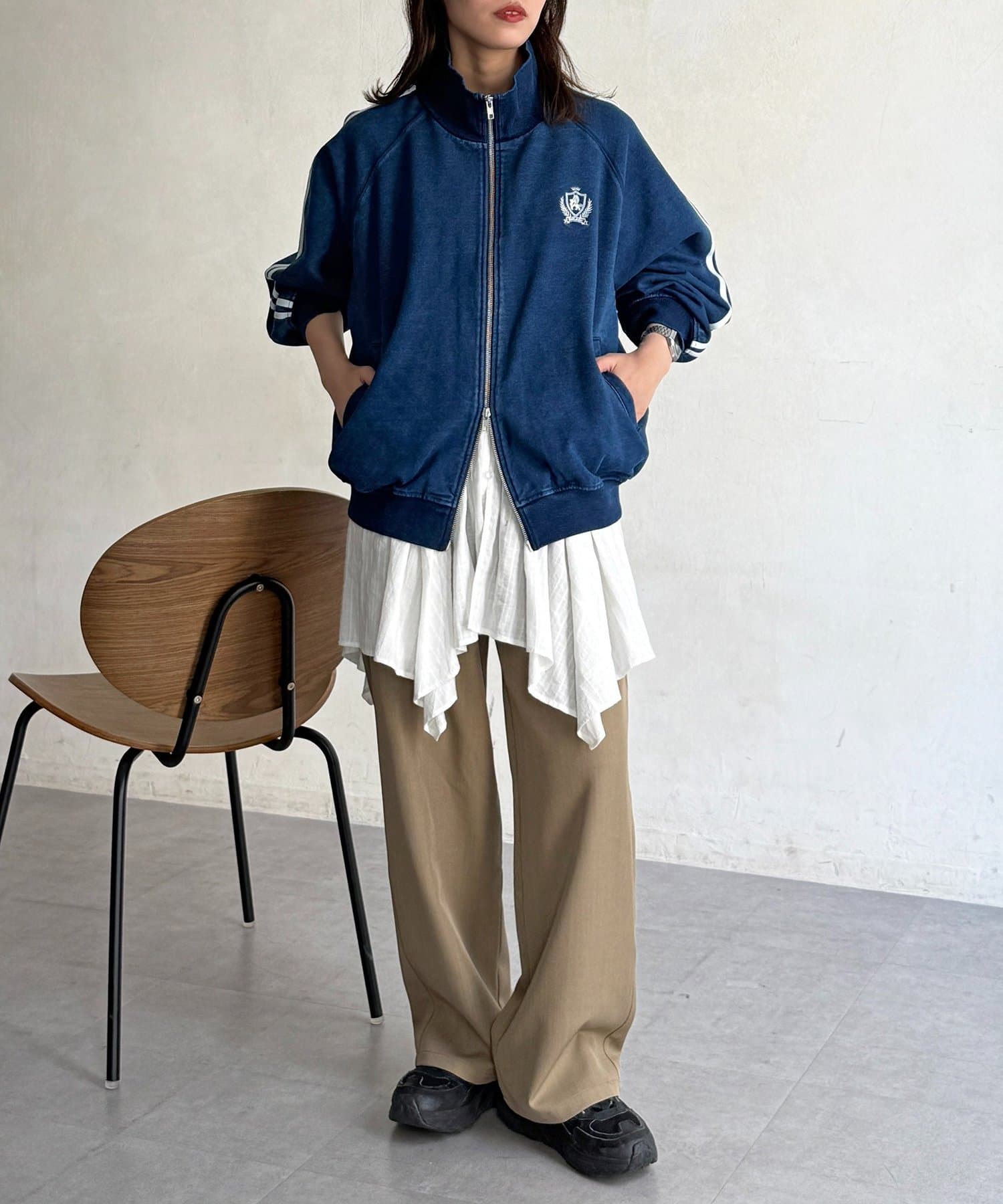 CPCM(シーピーシーエム) フェイクスエードトラックジャケット