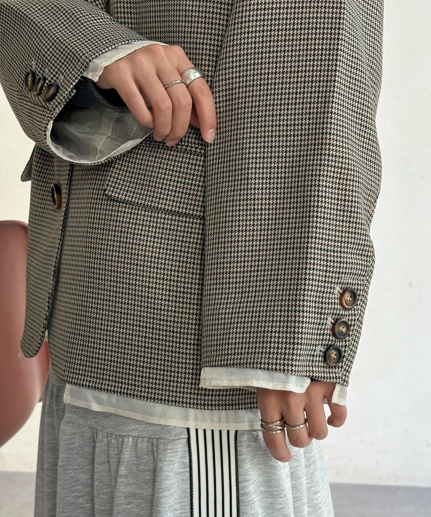 CPCM(シーピーシーエム) フェイクレイヤードテーラードジャケット