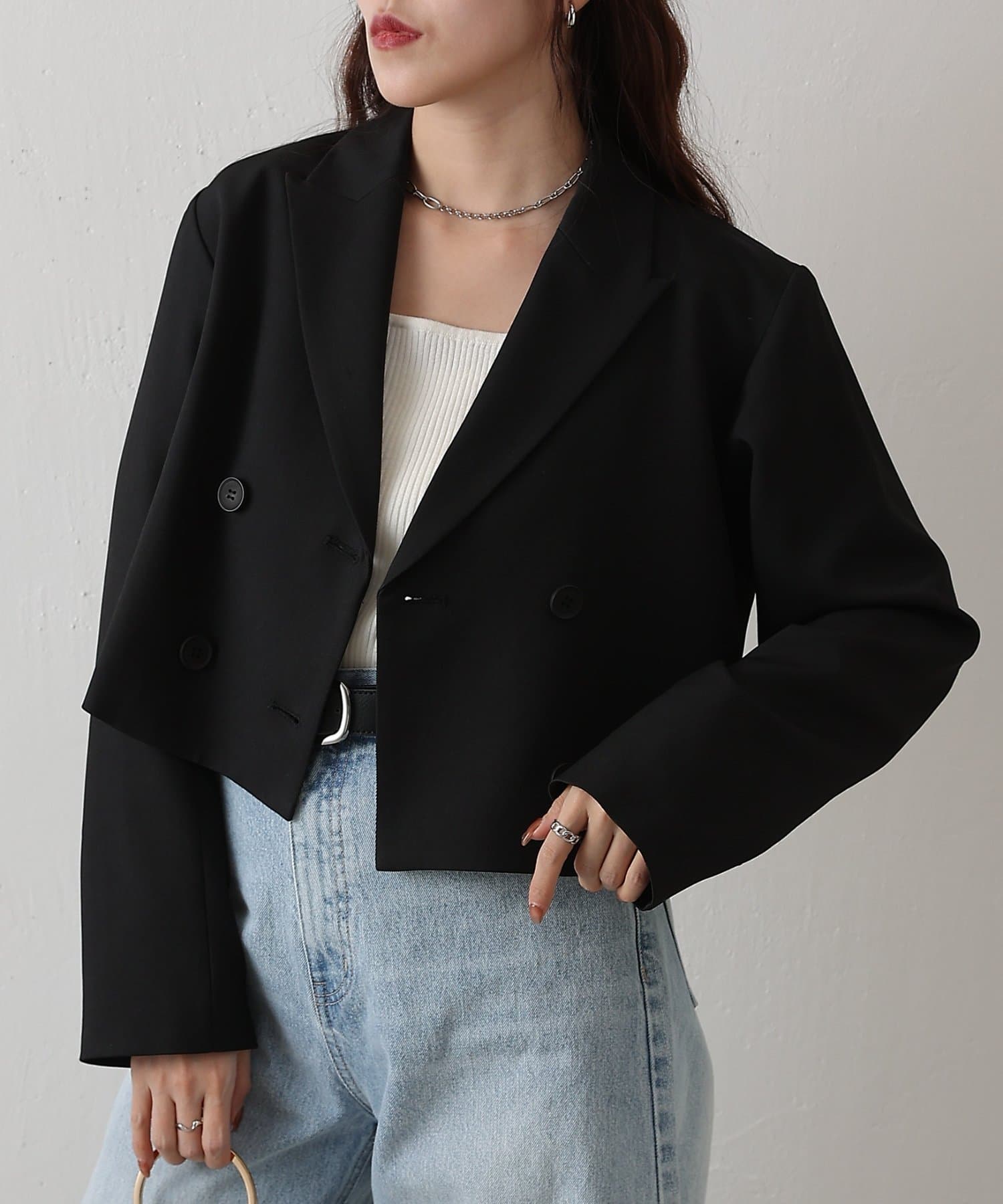 COLONY 2139(コロニー トゥーワンスリーナイン) 【セットアップ対応】クロップドWテーラードジャケット