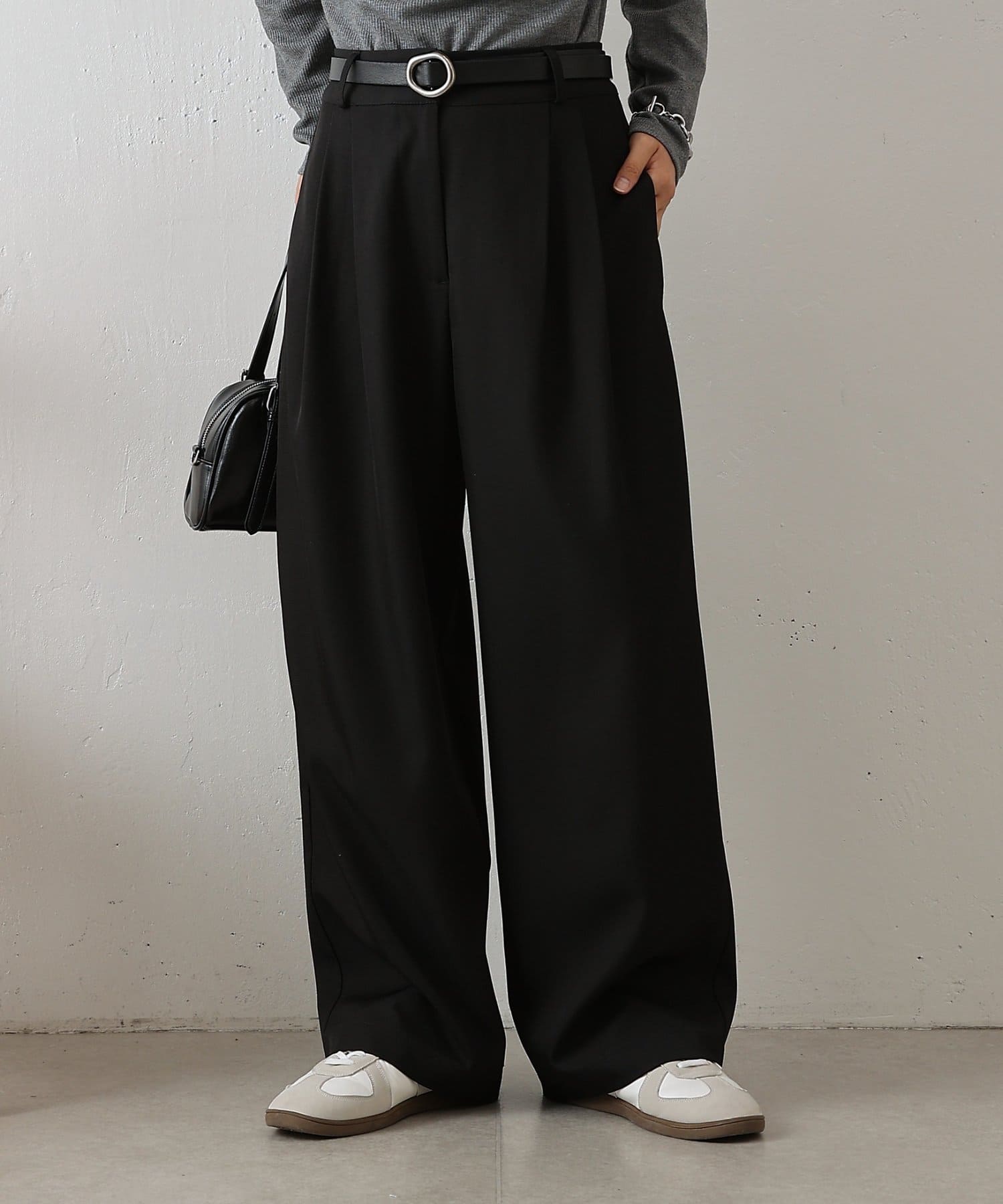 COLONY 2139(コロニー トゥーワンスリーナイン) 【セットアップ対応】美脚2タックワイドパンツ