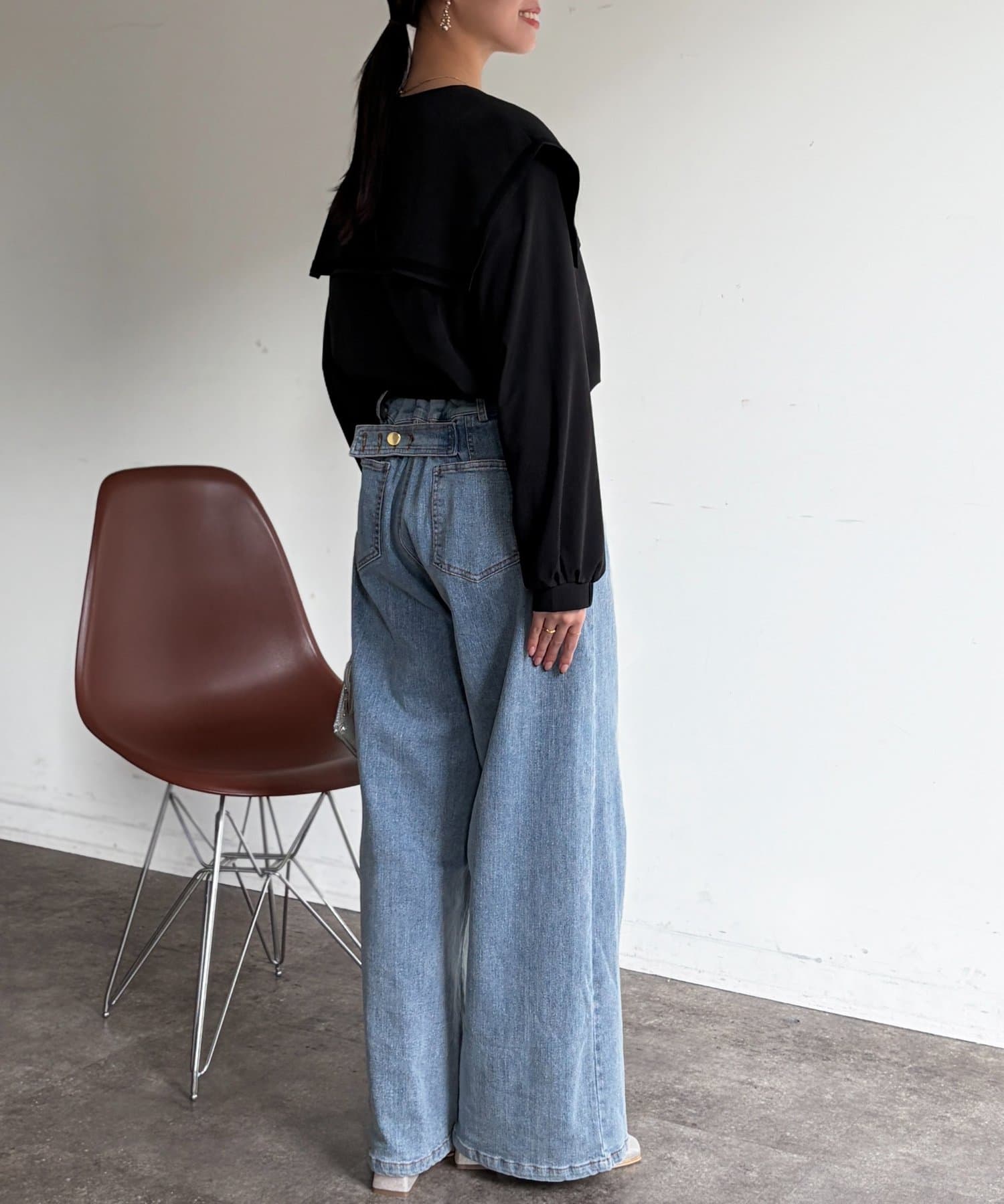 Chez toi(シェトワ) TRビック襟ブラウス