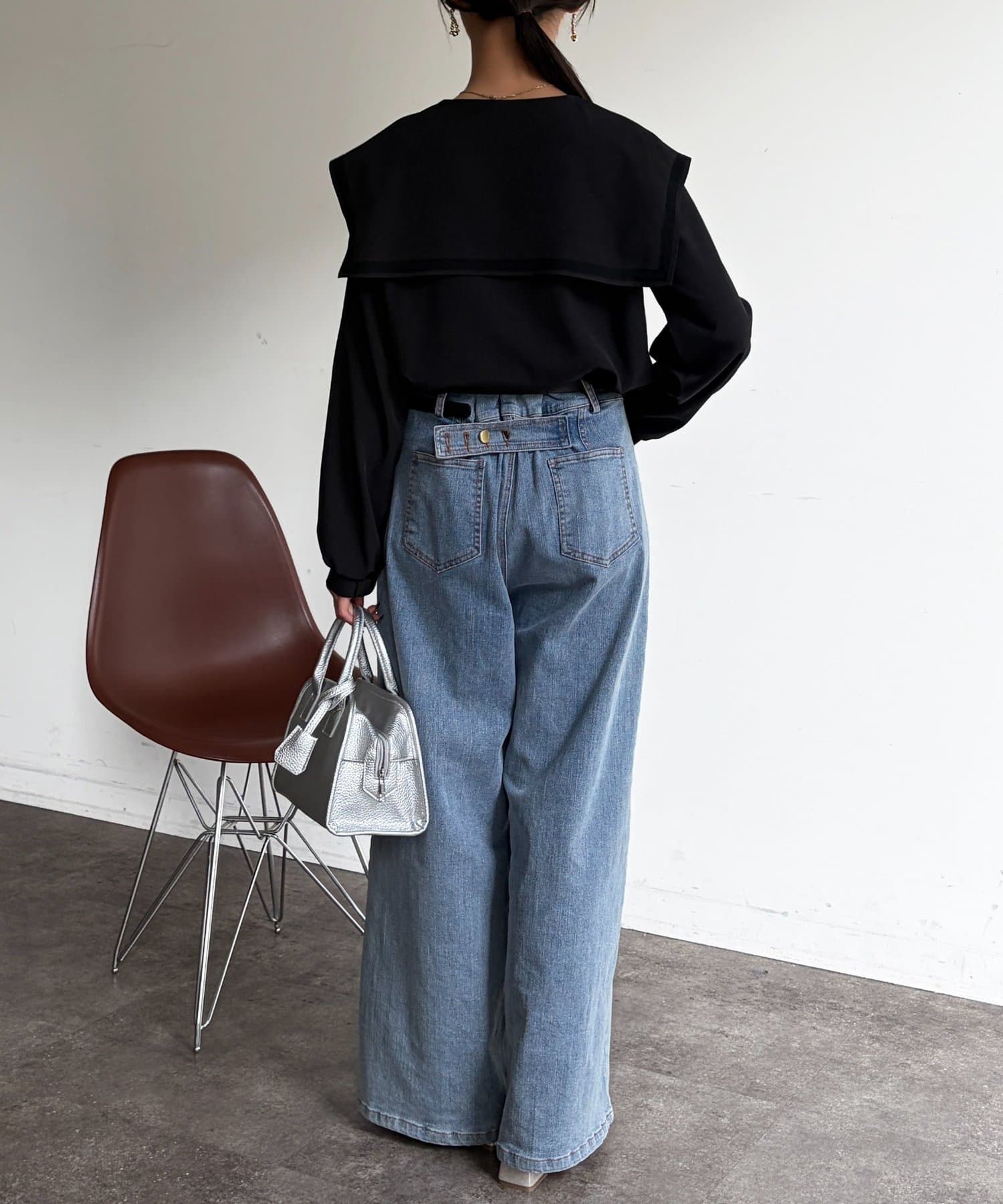 Chez toi(シェトワ) TRビック襟ブラウス